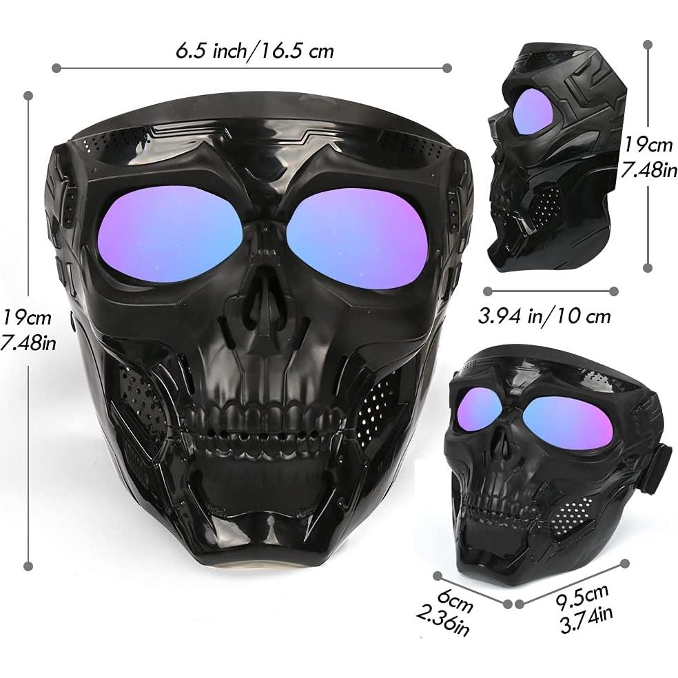Máscara de Gafas de Calavera Outamateur UV para Motocicleta
