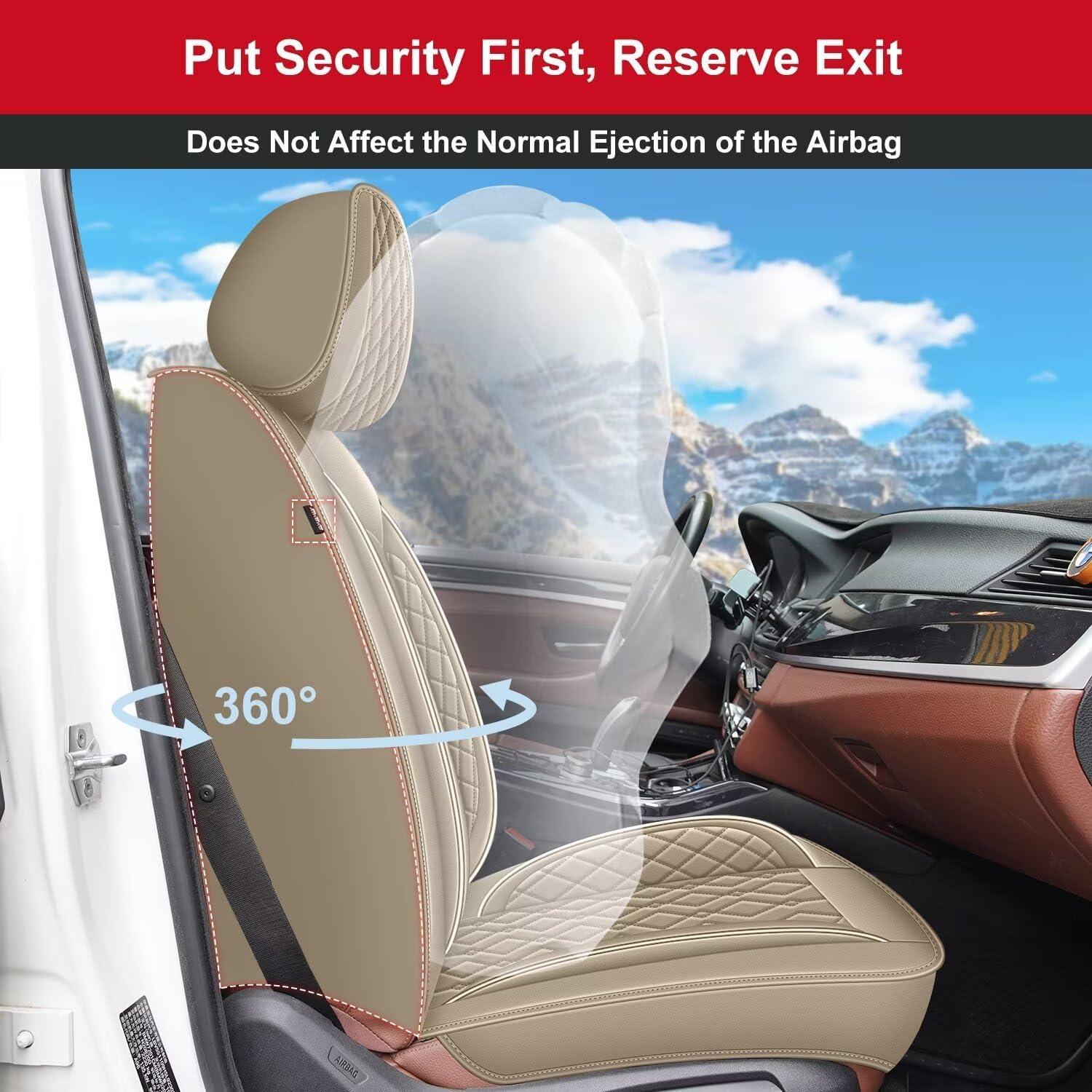 Fundas de Asiento Delantero DISUTOGO para Nissan Juke 2011-2017 Beige