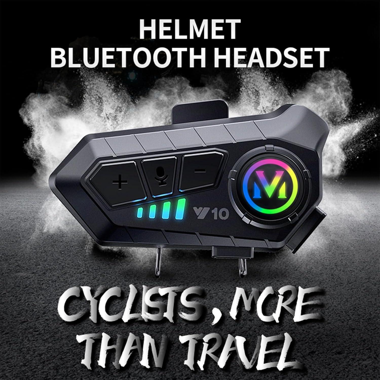 Auriculares Bluetooth Y10 para Casco de Motocicleta BTQILEYOO