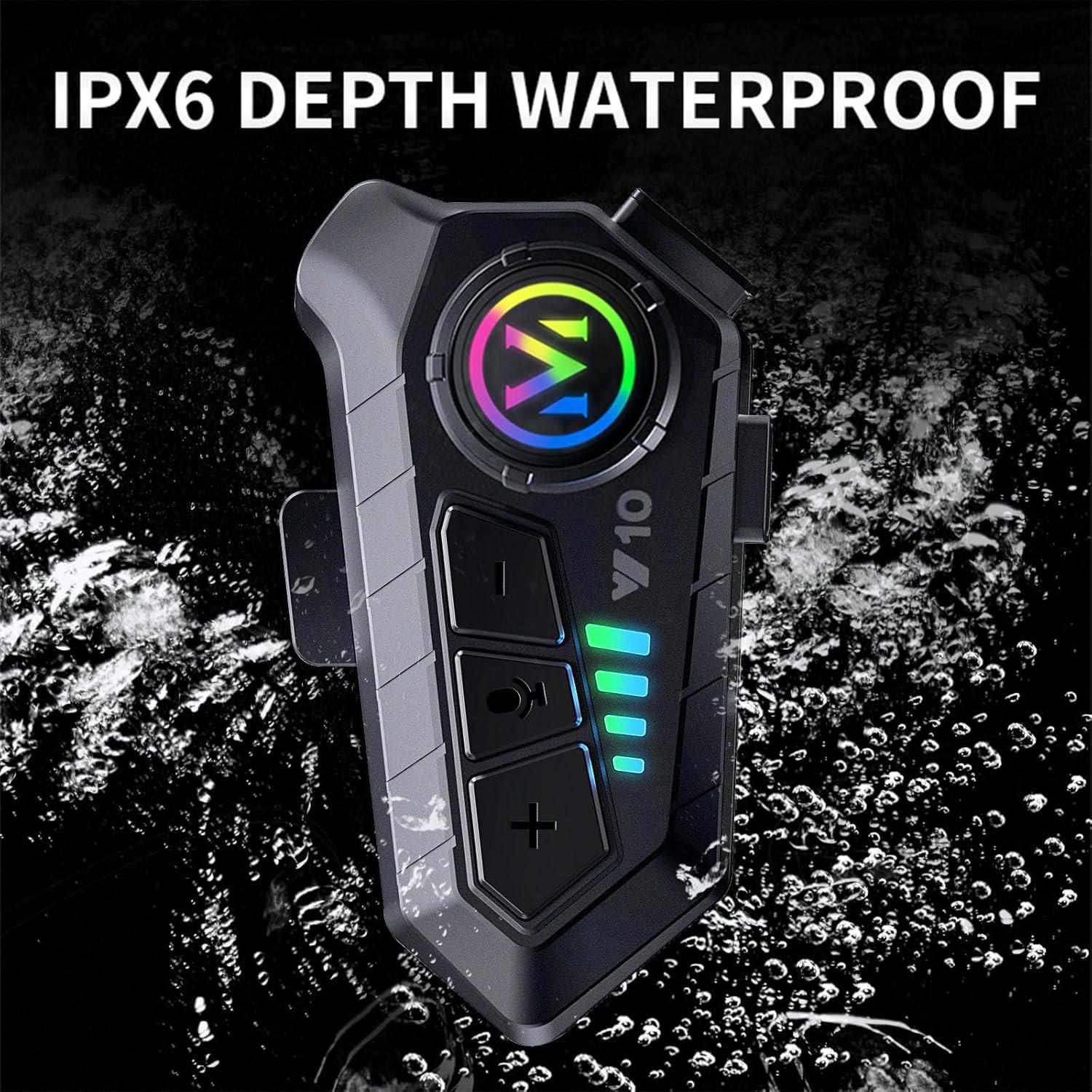 Auriculares Bluetooth Y10 para Casco de Motocicleta BTQILEYOO