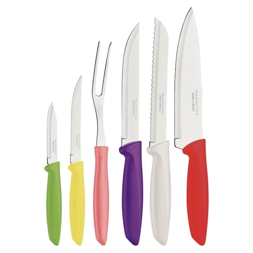 Juego de cuchillos de cocina Tramontina Plenus 6 piezas acero inoxidable