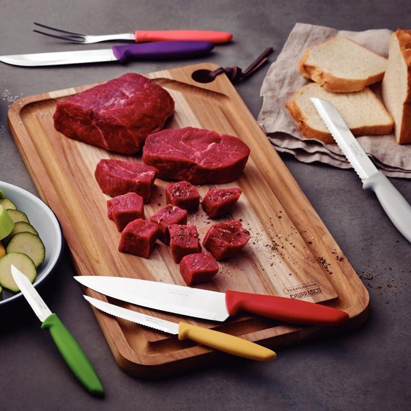 Juego de cuchillos de cocina Tramontina Plenus 6 piezas acero inoxidable