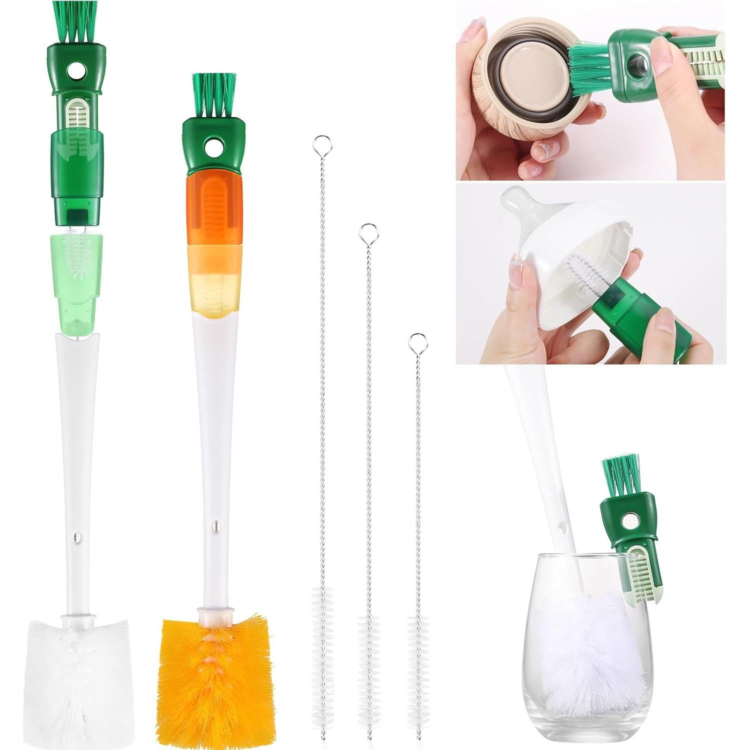 Set de Cepillos para Botellas OUTXE 5 en 1 Multifuncional