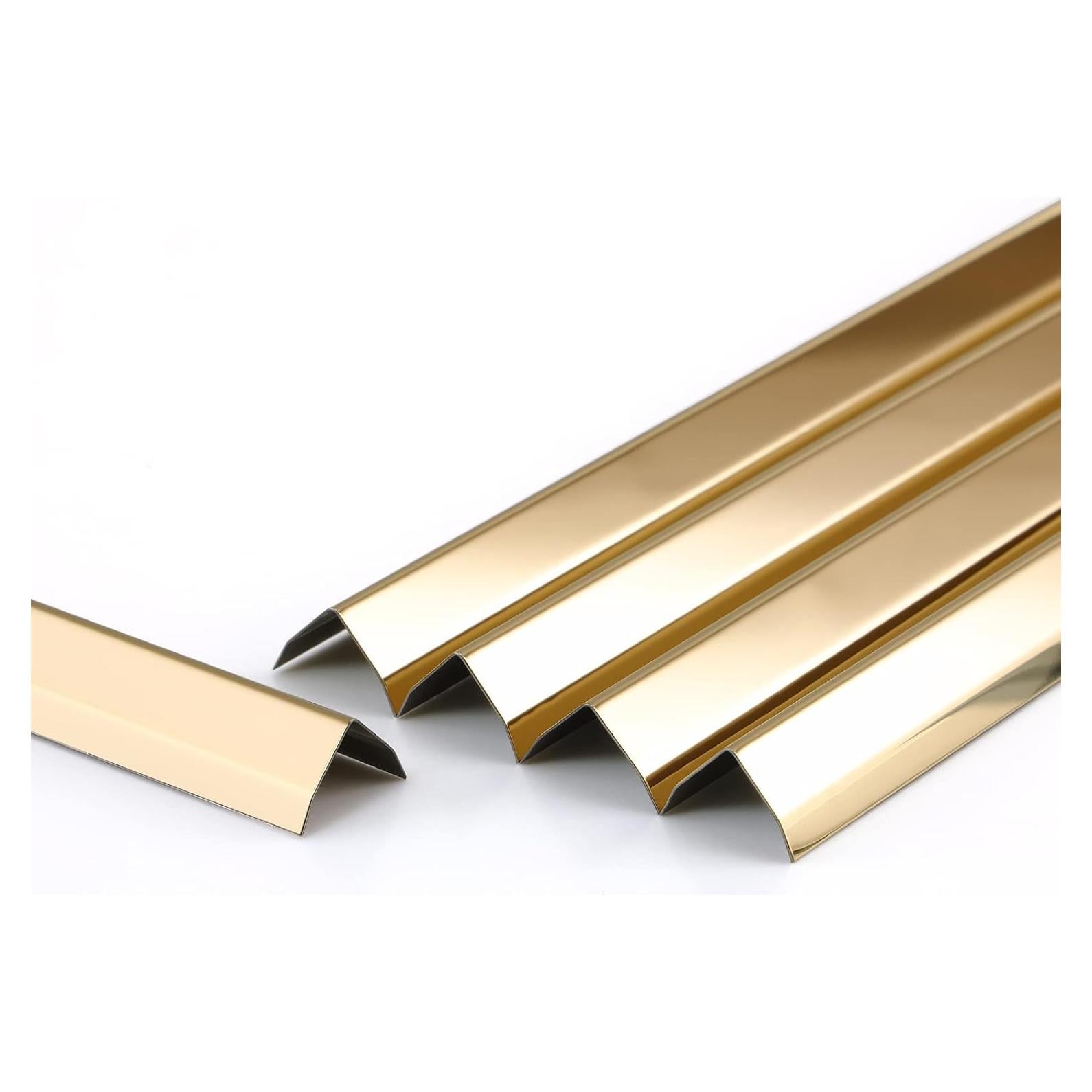 Guardas de Esquina de Acero Inoxidable Trimold 0.9m x 1.5cm (3pcs)