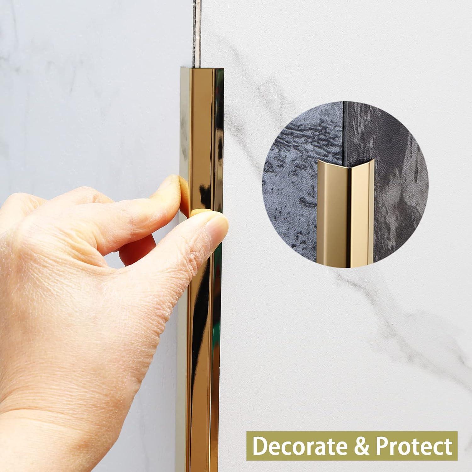 Guardas de Esquina de Acero Inoxidable Trimold 0.9m x 1.5cm (3pcs)