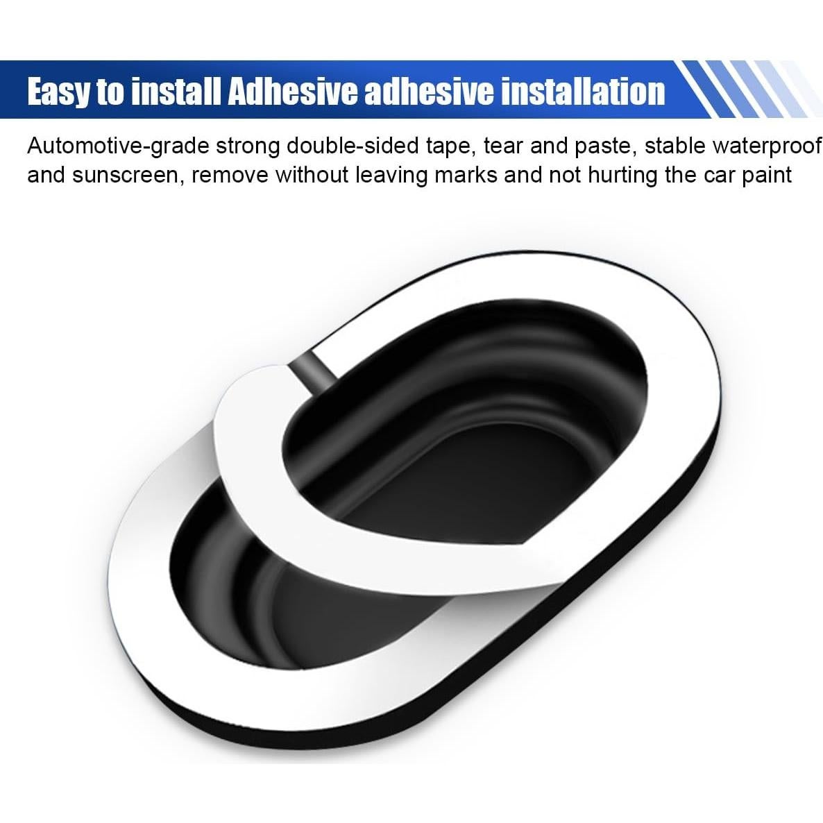 8PCS Car Door Shock Absorber- Silicone Anti-Collision Soundproof Crash Pad Car Door Slam Stopper- Self Adhesive Buffer Pad Auto Bumper Side Doors Protection Sticker for Cars SUV Truck (8PCS)