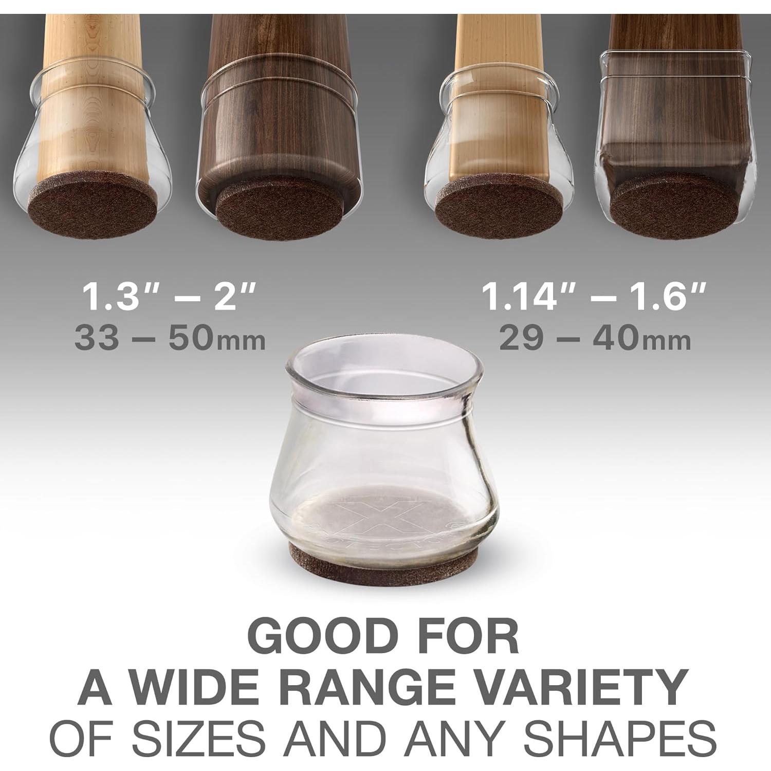 Protectores de Suelo X-Protector 16 PCS Silicona y Fieltro