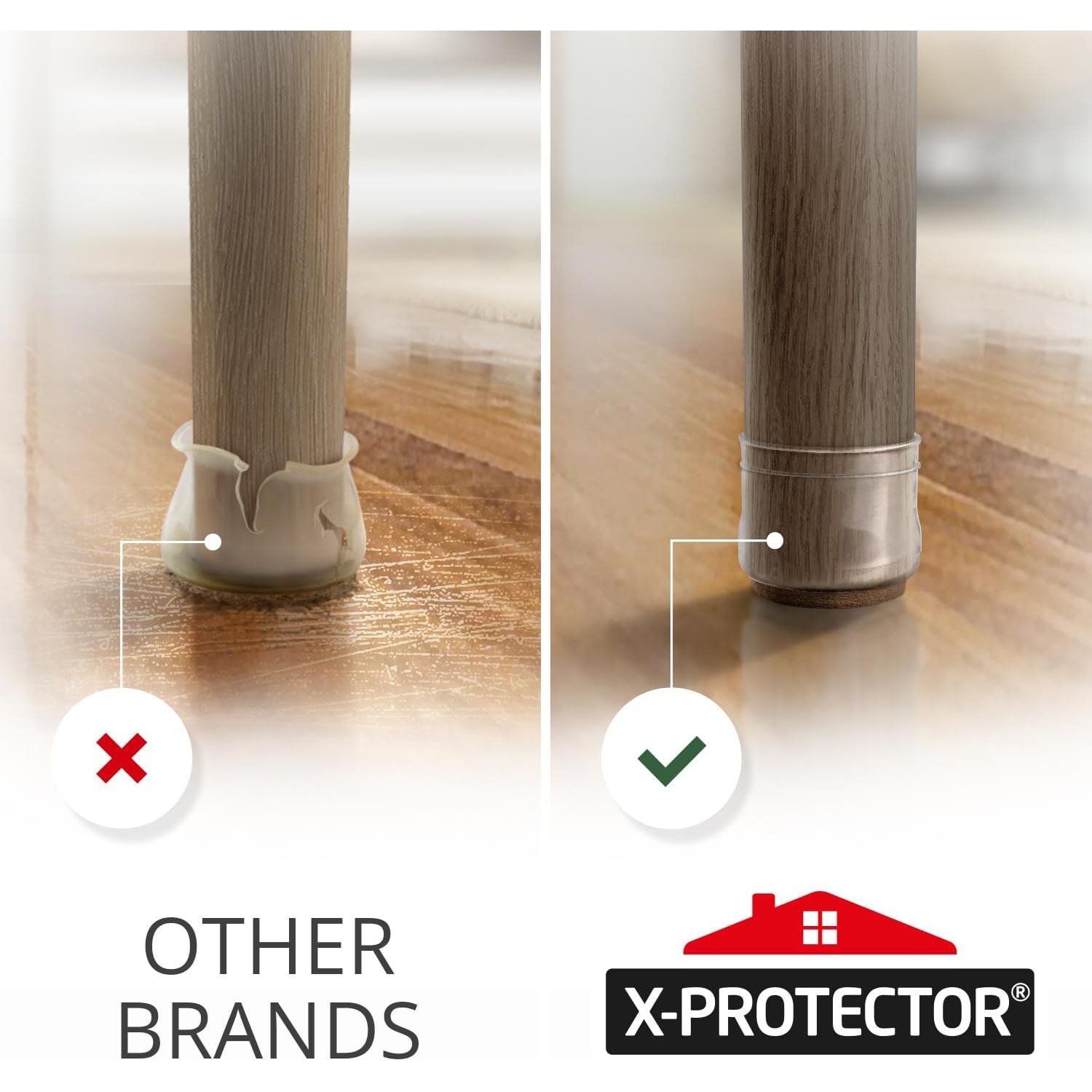 Protectores de Suelo X-Protector 16 PCS Silicona y Fieltro