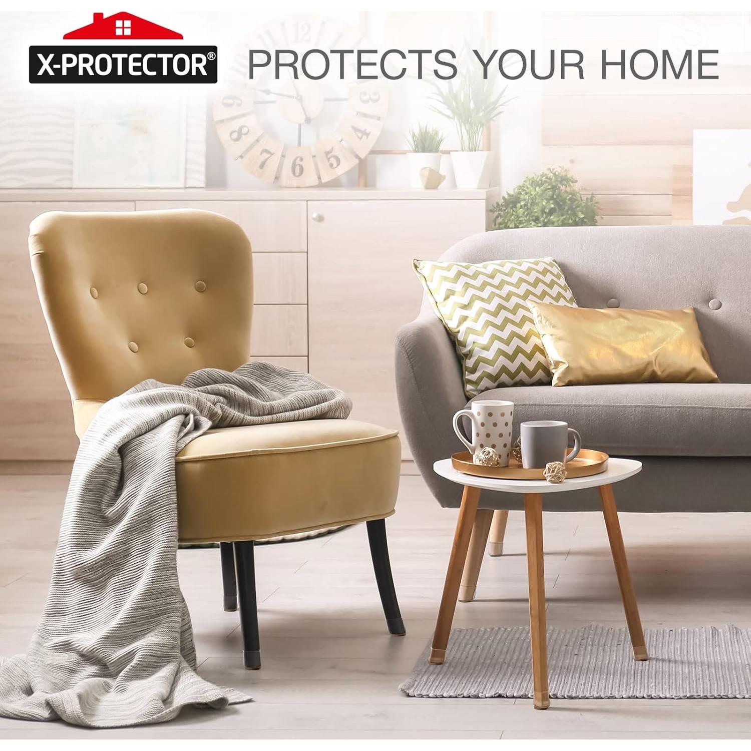 Protectores de Suelo X-Protector 16 PCS Silicona y Fieltro