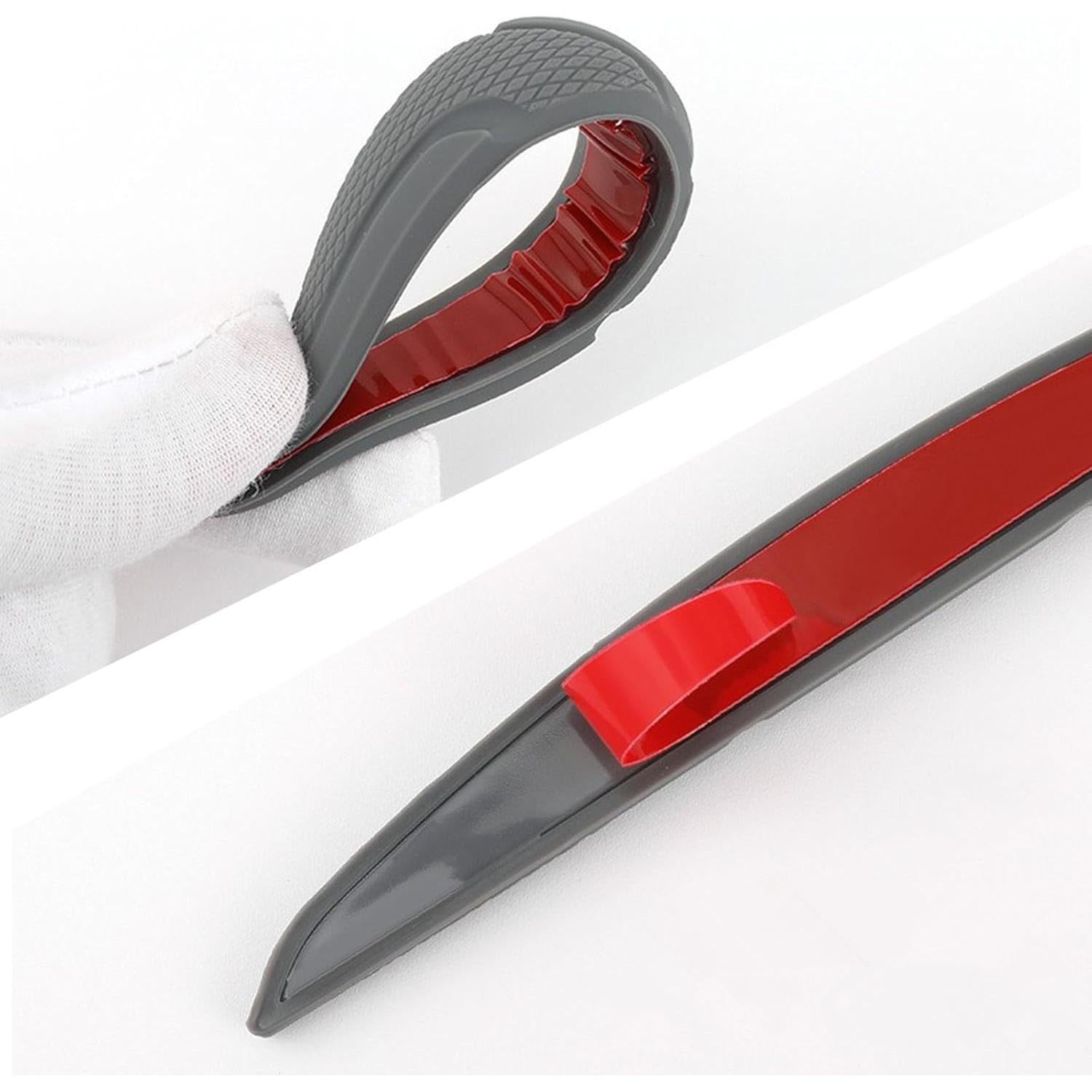 Protector de Bisel de Puerta de Coche AngeLeyeQii 4 Piezas Rojo