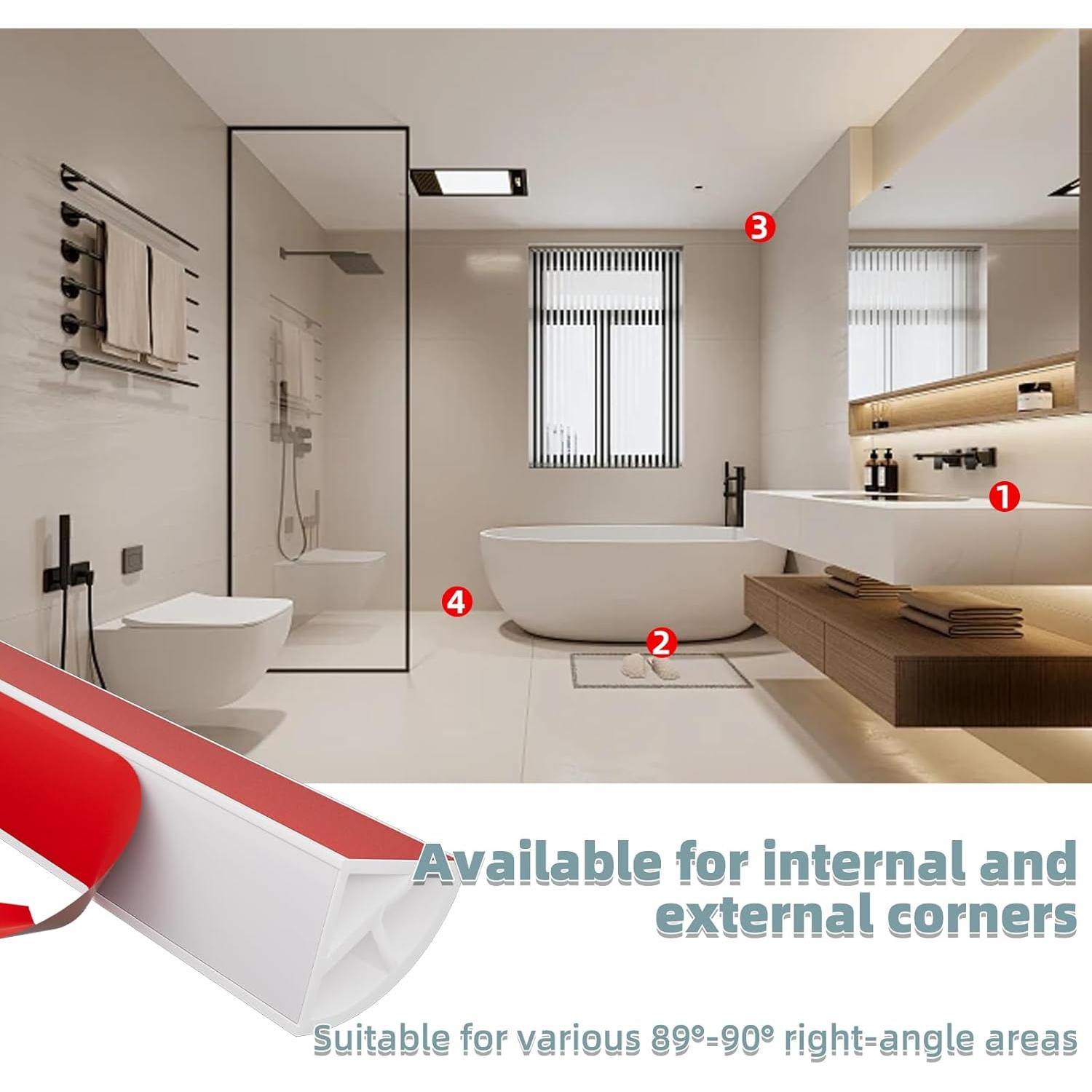 Moldura Flexible de Silicona Conwang 196 cm Autoadhesiva