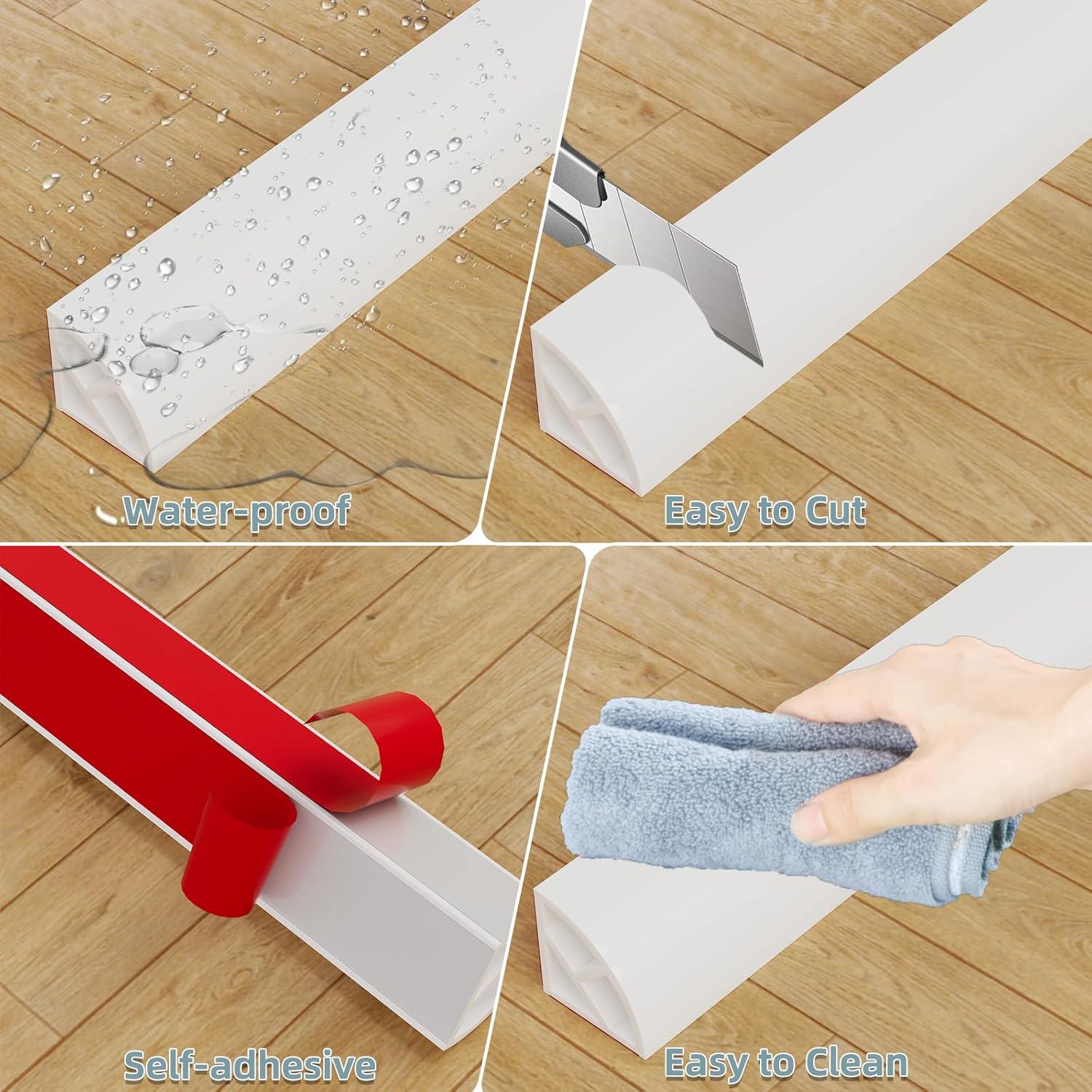 Moldura Flexible de Silicona Conwang 196 cm Autoadhesiva