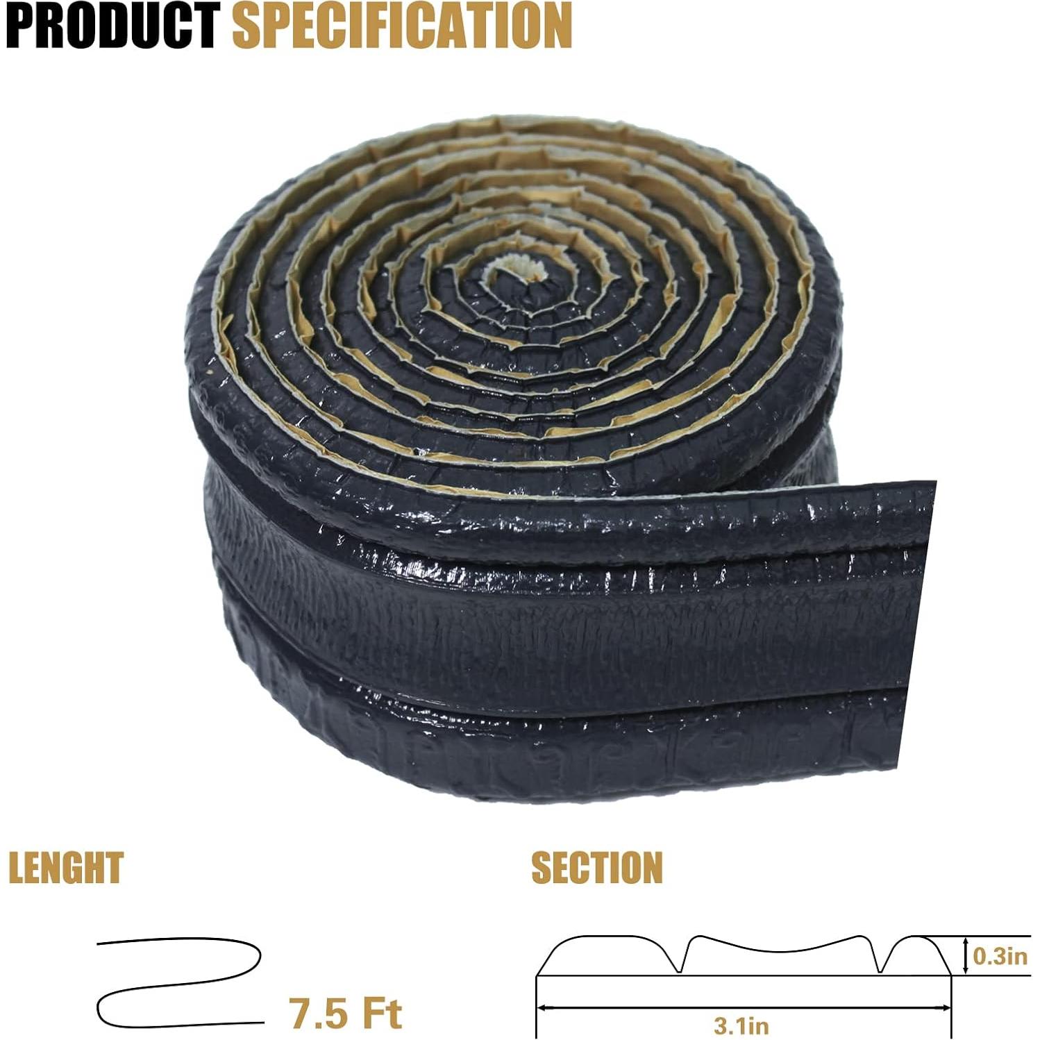 Moldura de Espuma Autoadhesiva WAPANE 7.5 pies x 8 cm 3D