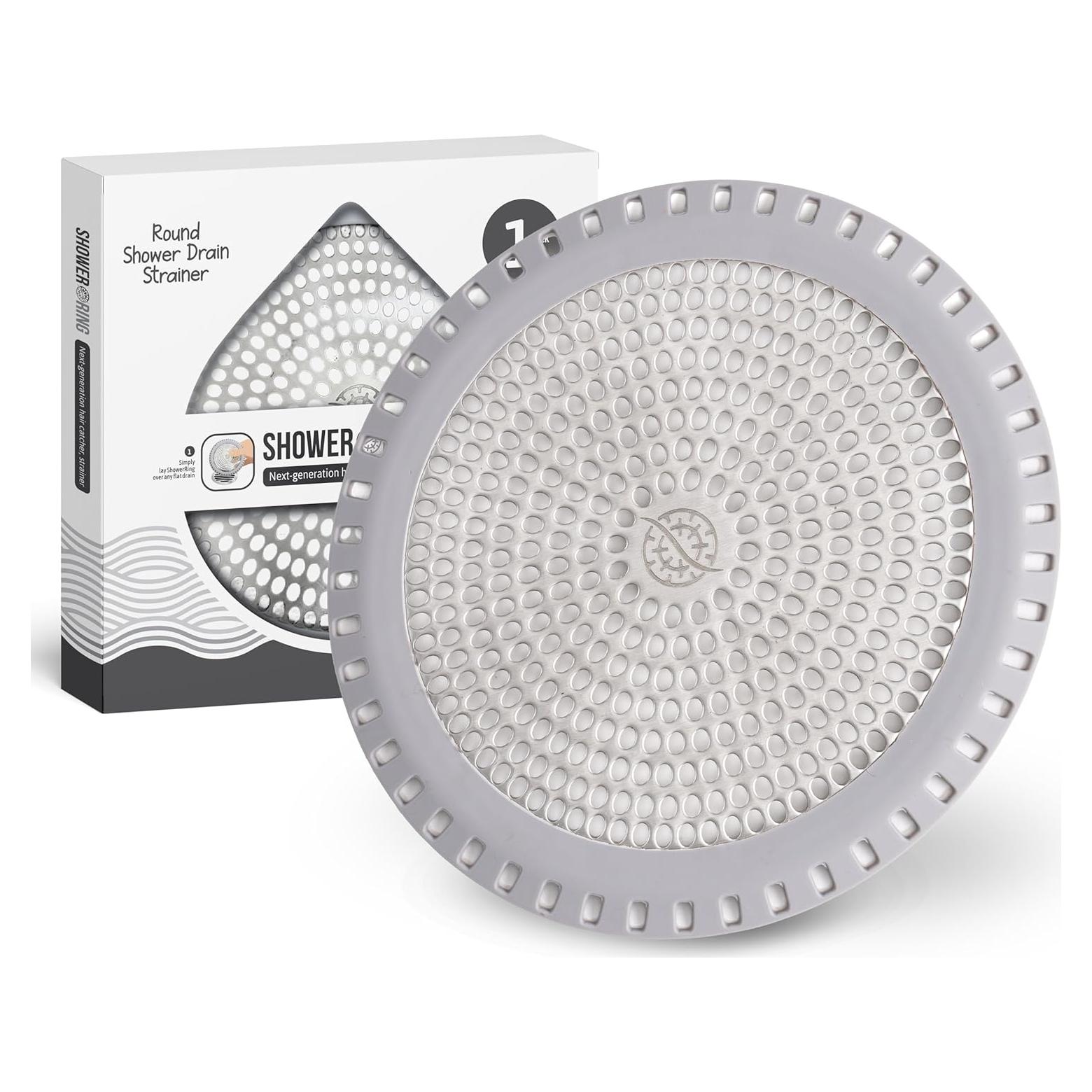 Protector de Drenaje de Ducha TUB RING ShowerRing Gris