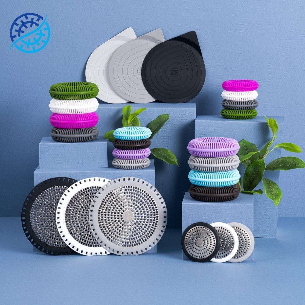 Protector de Drenaje de Ducha TUB RING ShowerRing Gris