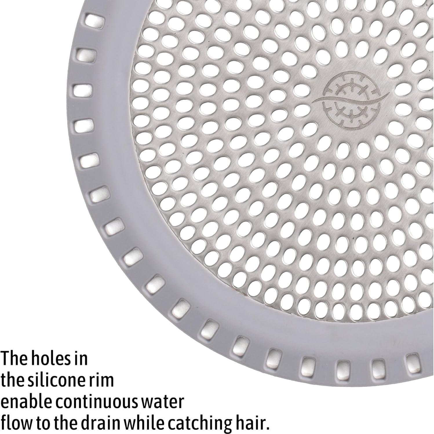 Protector de Drenaje de Ducha TUB RING ShowerRing Gris