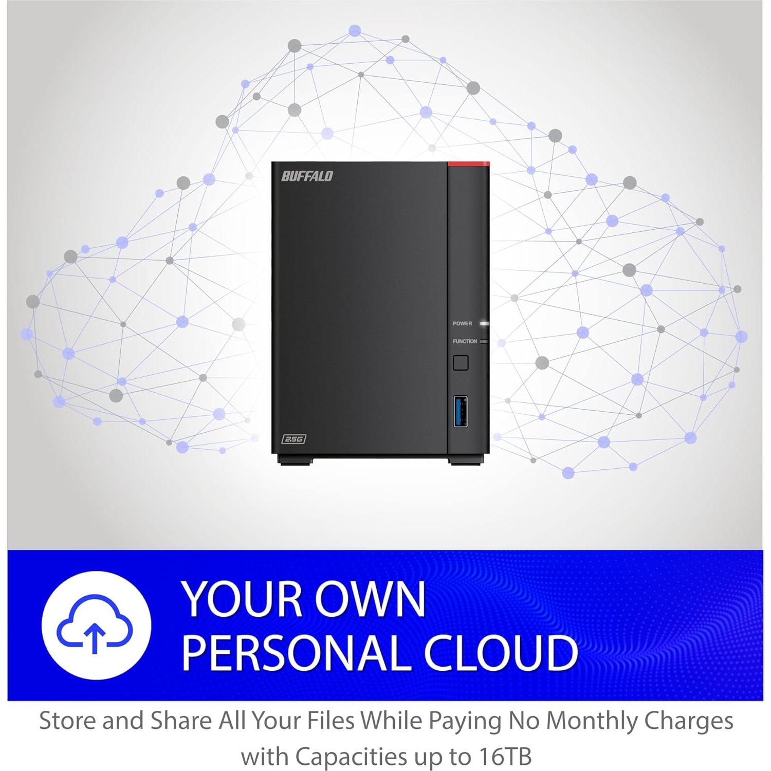 BUFFALO LinkStation 720 4TB NAS 2.5GbE Almacenamiento