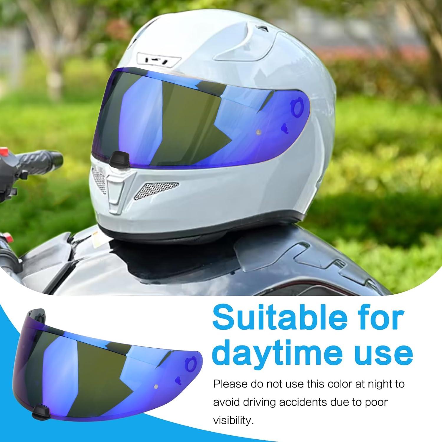 Visera RIDLOG HJ-31 para Casco de Moto i10 i70 Azul