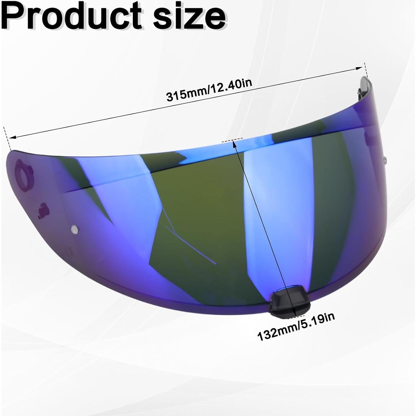 Visera RIDLOG HJ-31 para Casco de Moto i10 i70 Azul