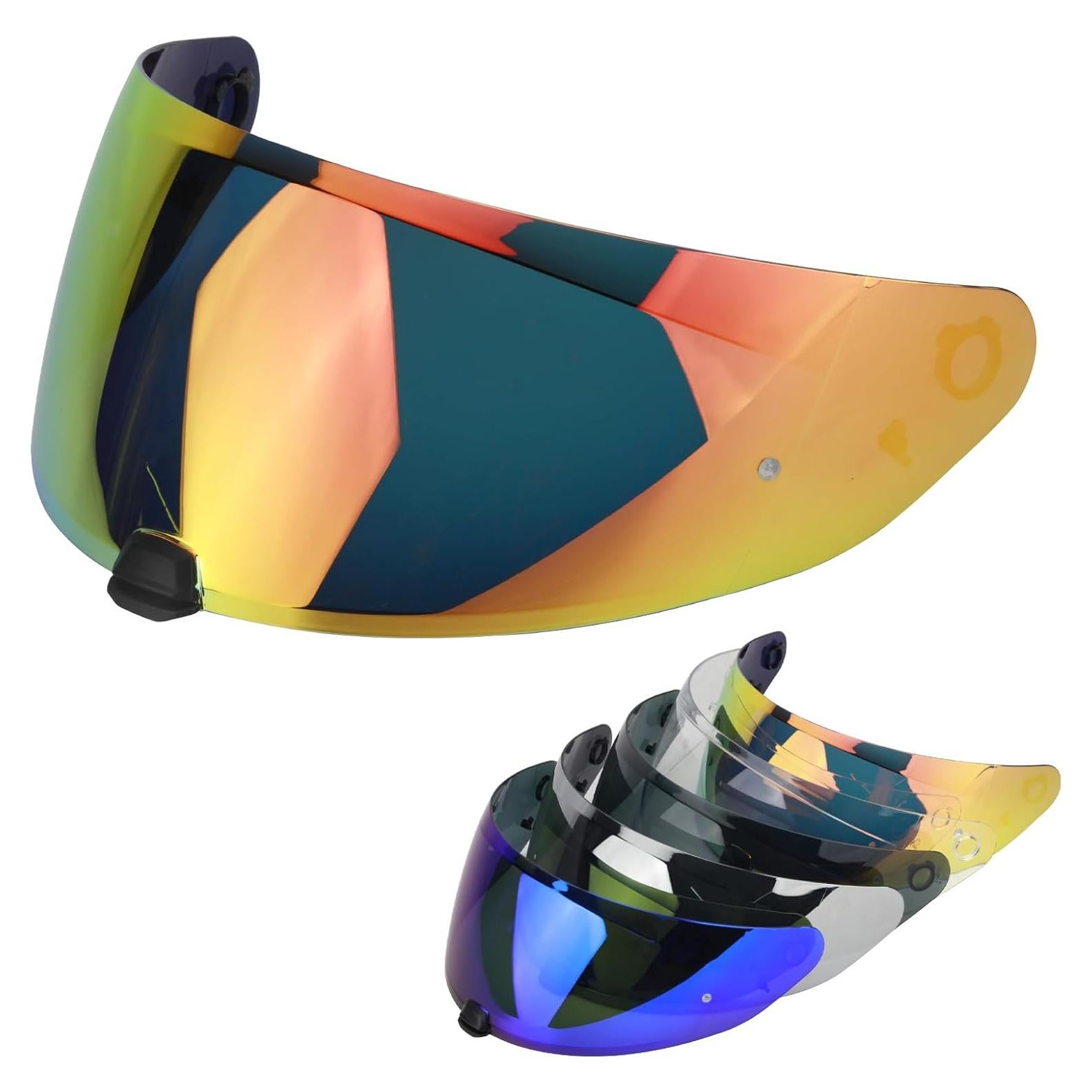 Visera de Casco de Moto RIDLOG HJ-31 Tinte Rojo UV