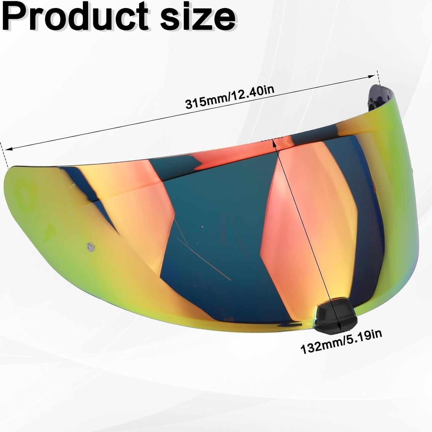 Visera de Casco de Moto RIDLOG HJ-31 Tinte Rojo UV