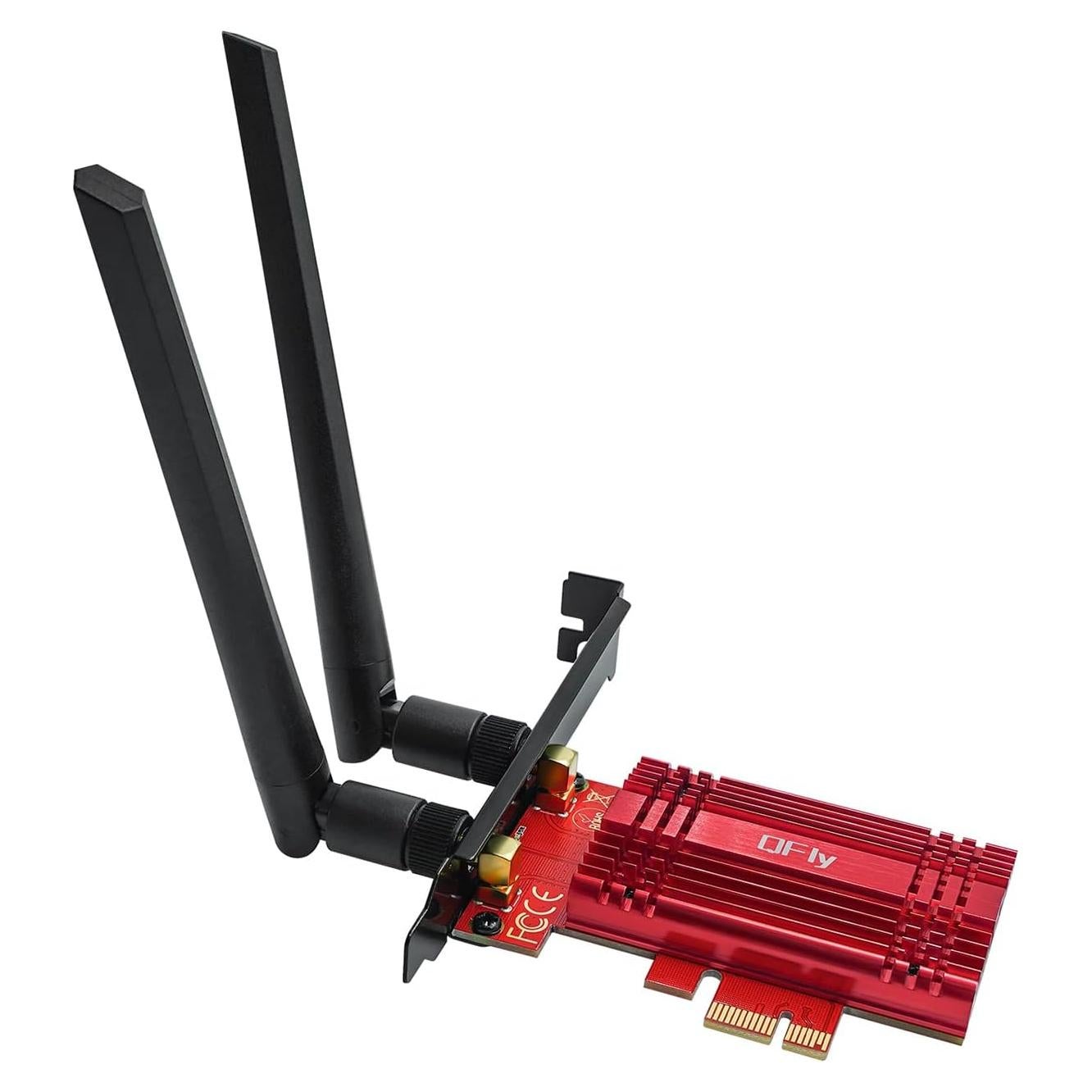 Tarjeta WiFi 6E QFly AX210 5400Mbps PCIe Bluetooth 5.3