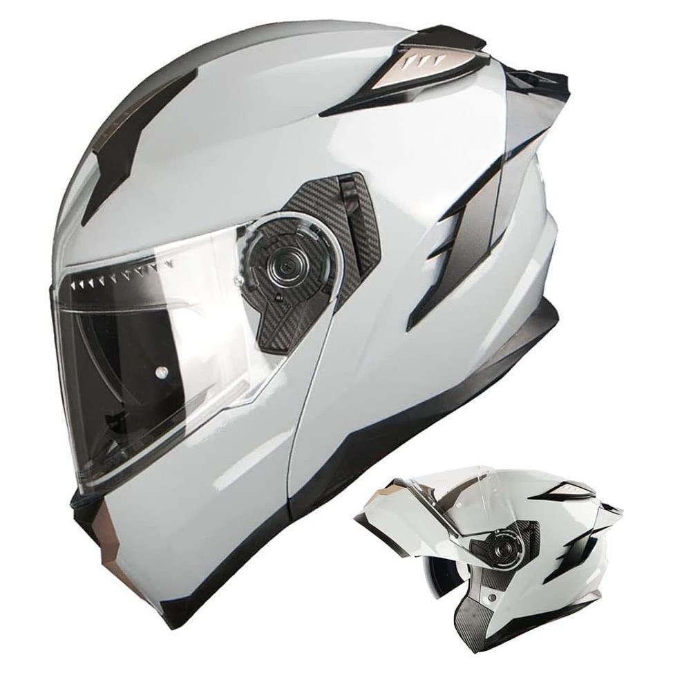 Casco Modular 1Storm HJA119 DOT Adulto Gris Cemento