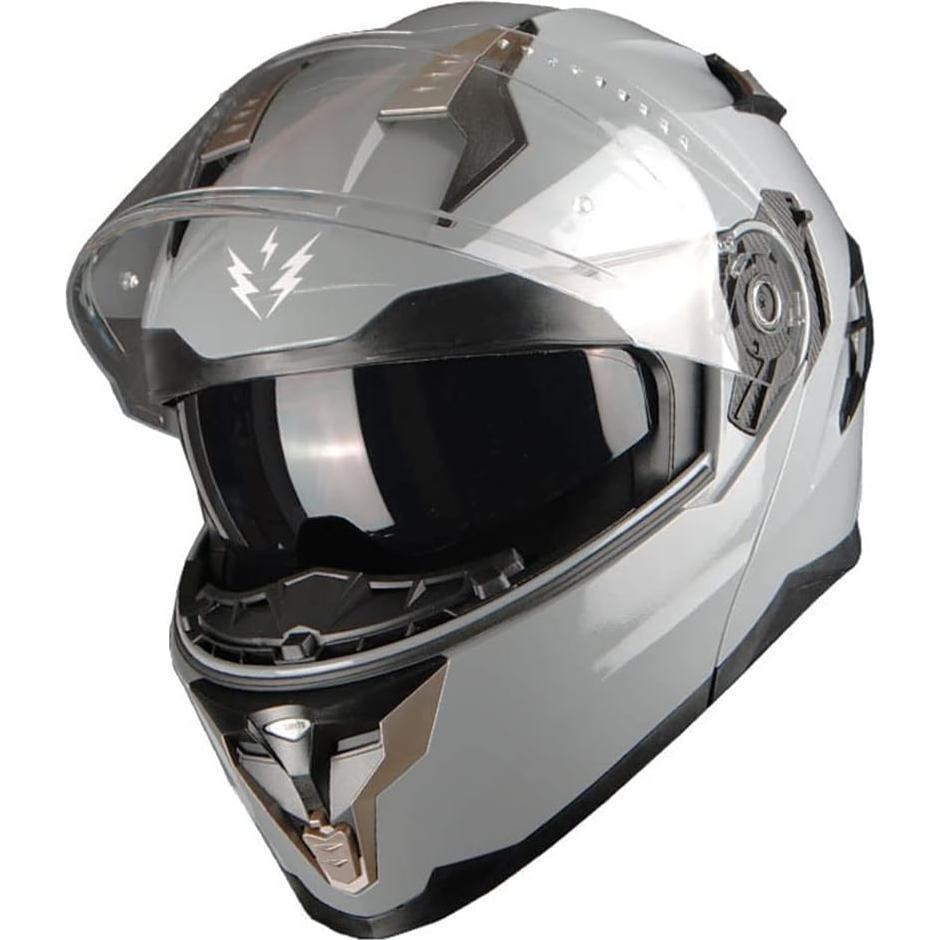 Casco Modular 1Storm HJA119 DOT Adulto Gris Cemento