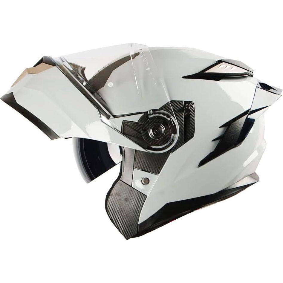 Casco Modular 1Storm HJA119 Doble Lente Antivaho L Gris