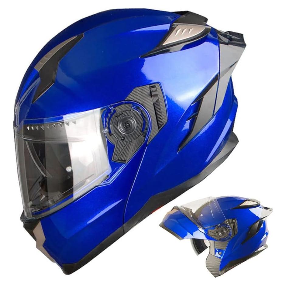 Casco Modular 1Storm HJA119 Azul Brillante XL Antivaho