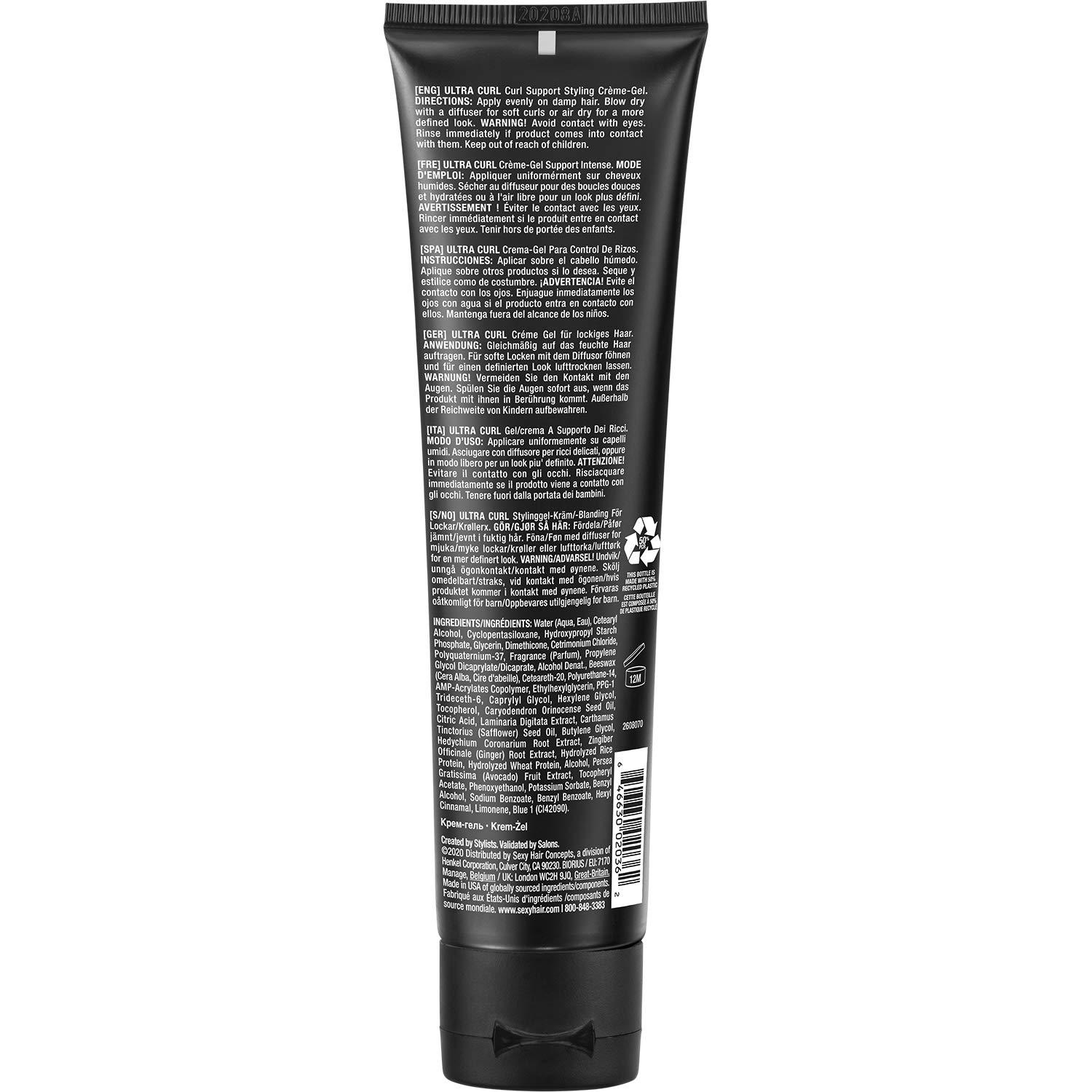 Crema-Gel SexyHair Ultra Curl 170g | Alto Control y Definición