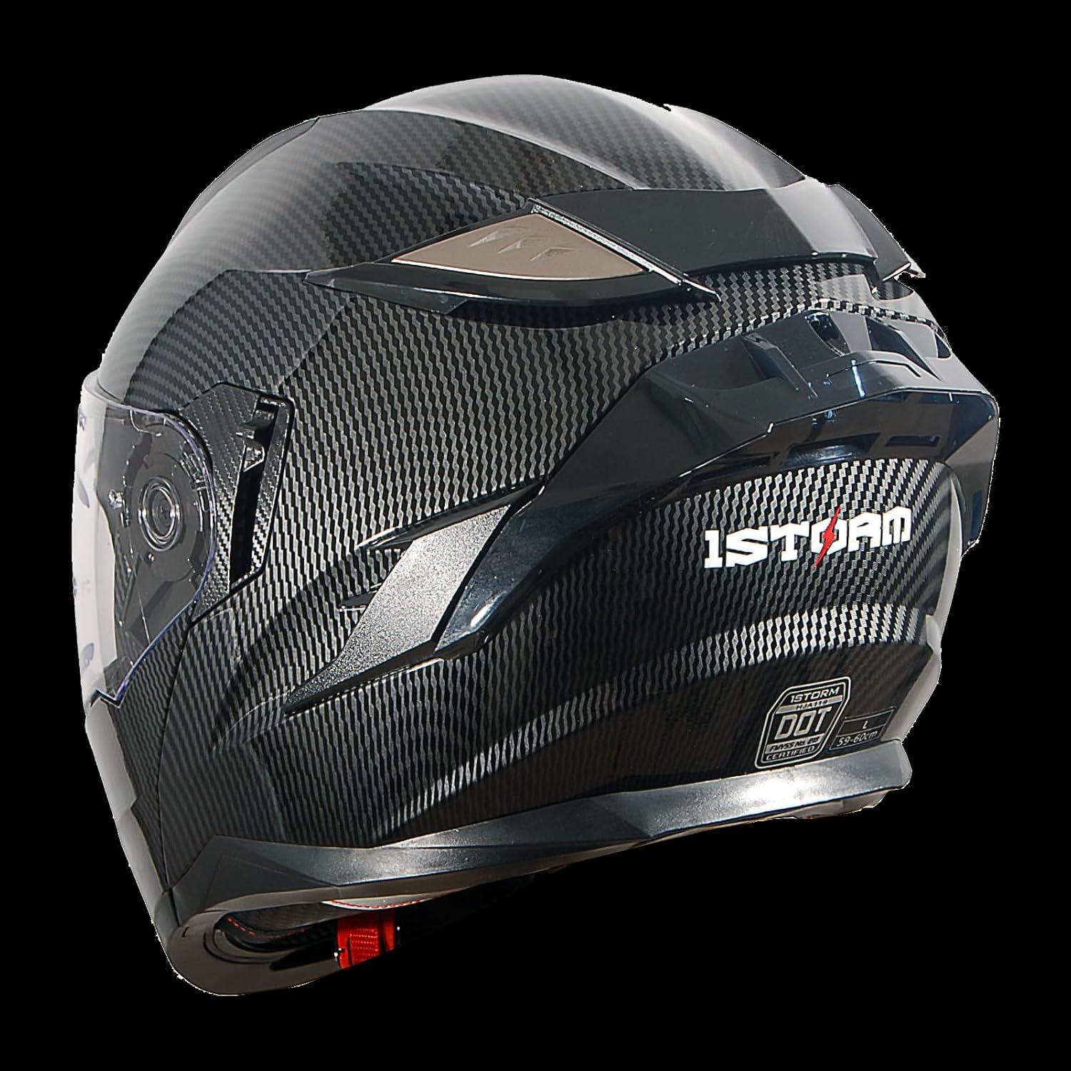 Casco Modular 1Storm HJA119 para Motocicleta Negro