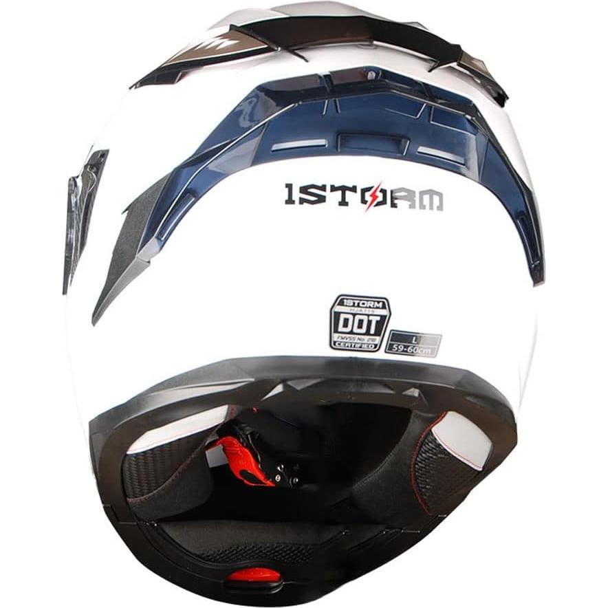 Casco Modular 1Storm HJA119 DOT Talla M Blanco Puro