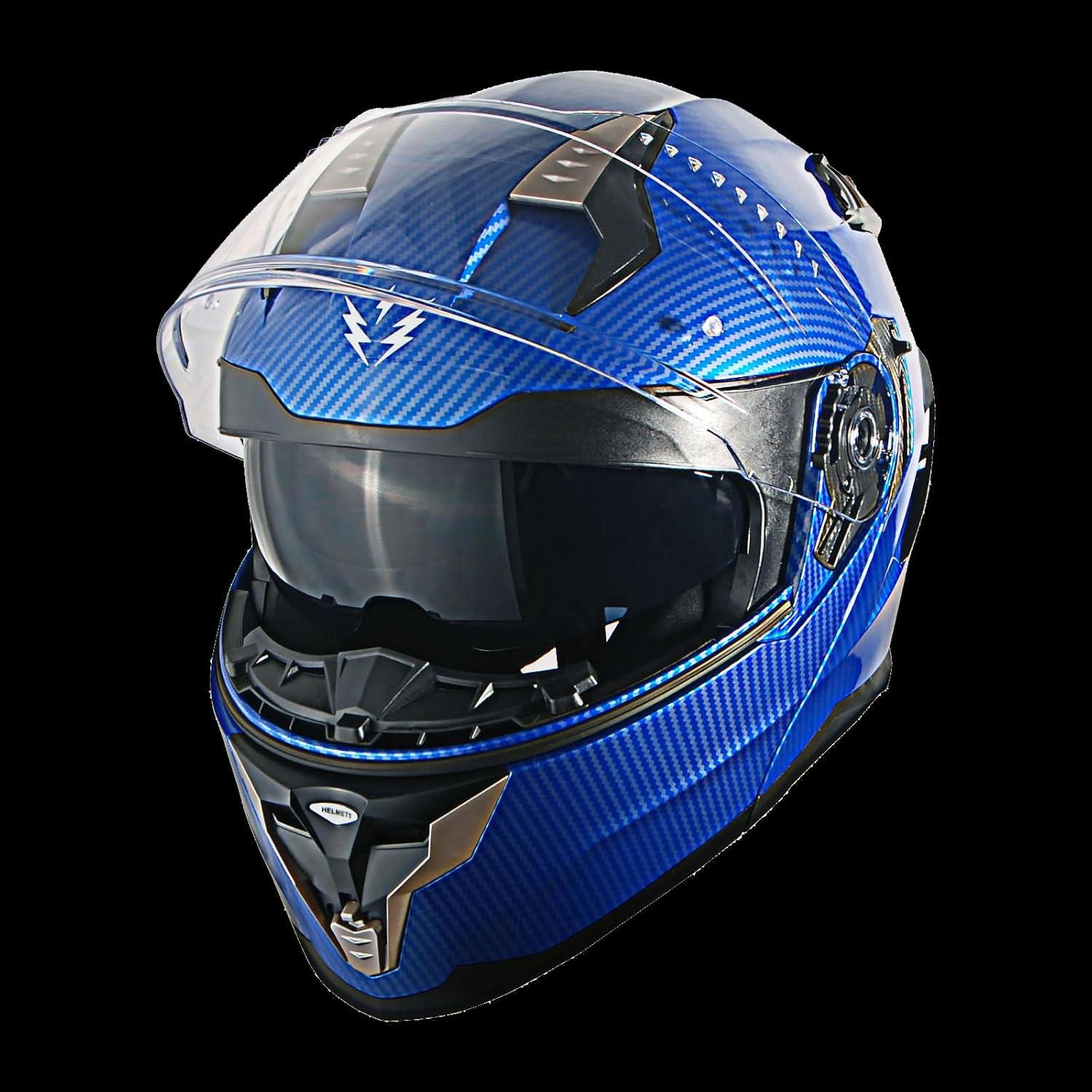 Casco Modular 1Storm HJA119 para Motocicleta Azul 2.41 kg