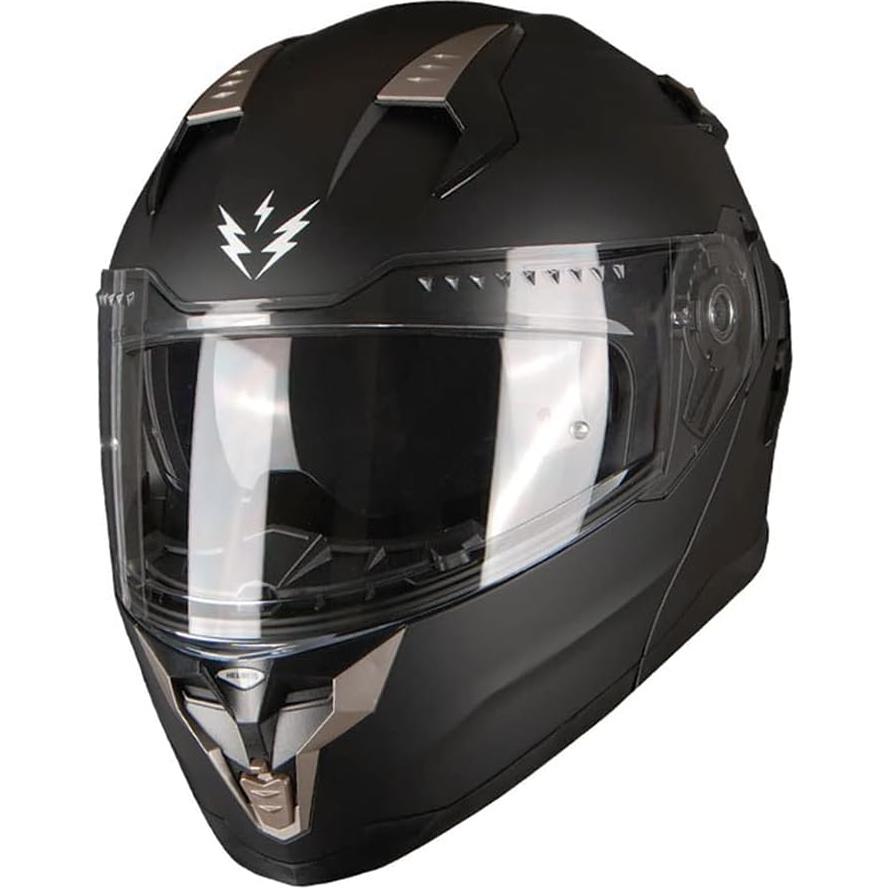 Casco Modular 1Storm HJA119 Negro Mate Doble Visera