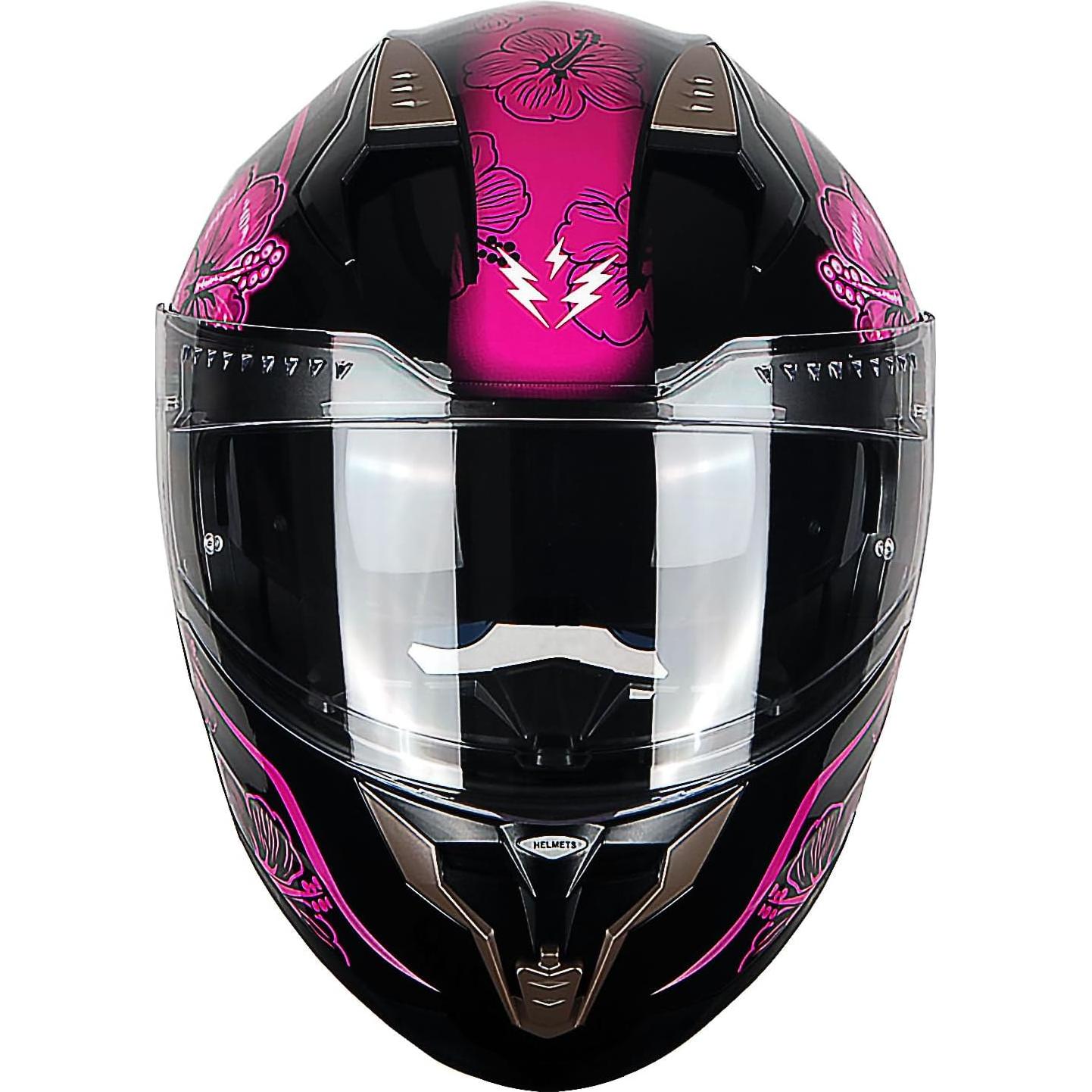 Casco Modular 1Storm HJA119 XL Antivaho Flor Púrpura