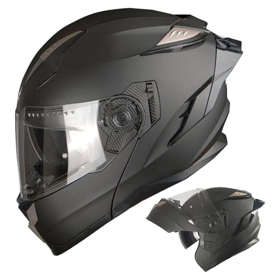 Casco Modular 1Storm HJA119 para Ciclismo Adulto Negro Mate