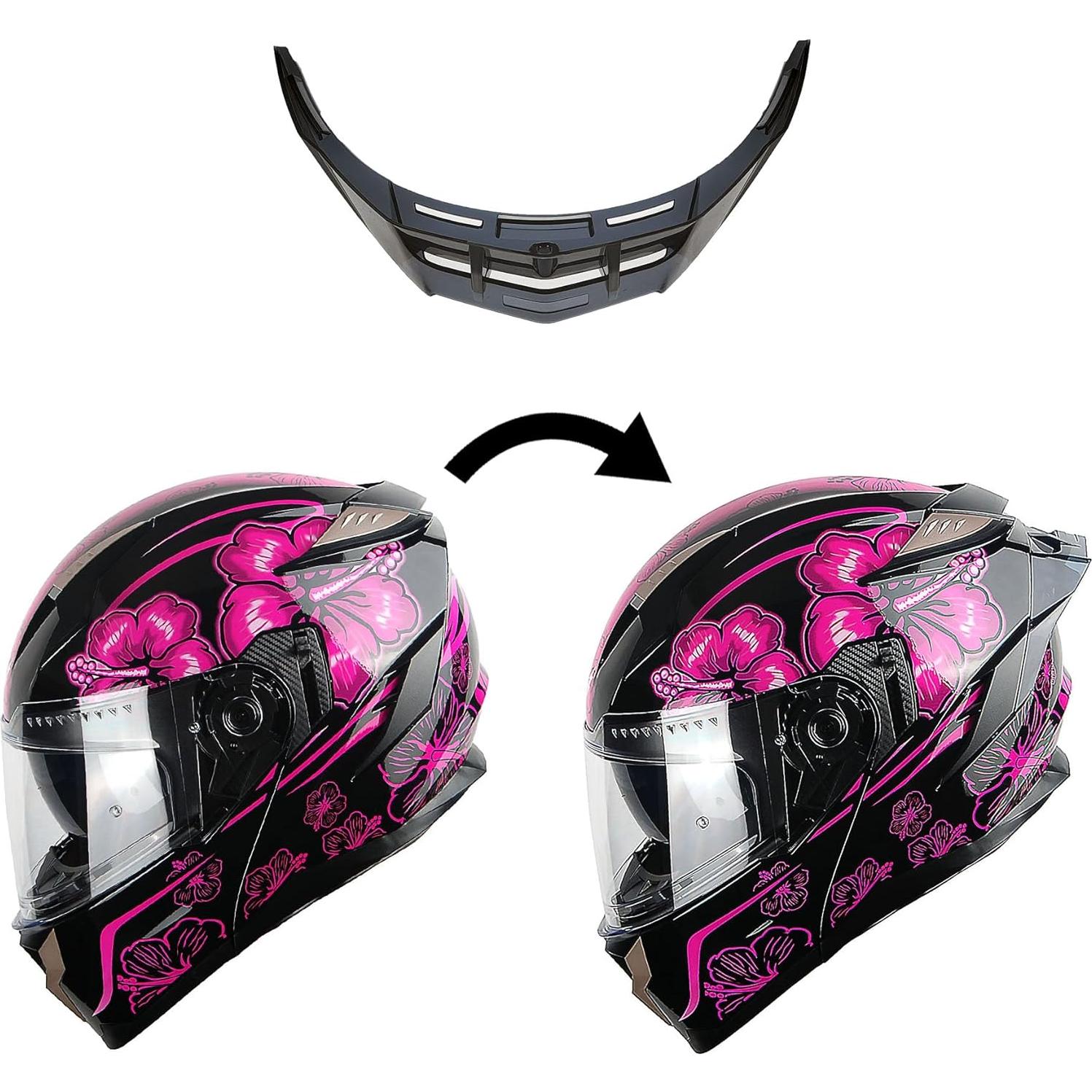 Casco Modular 1Storm HJA119 con Bluetooth y Visera Doble