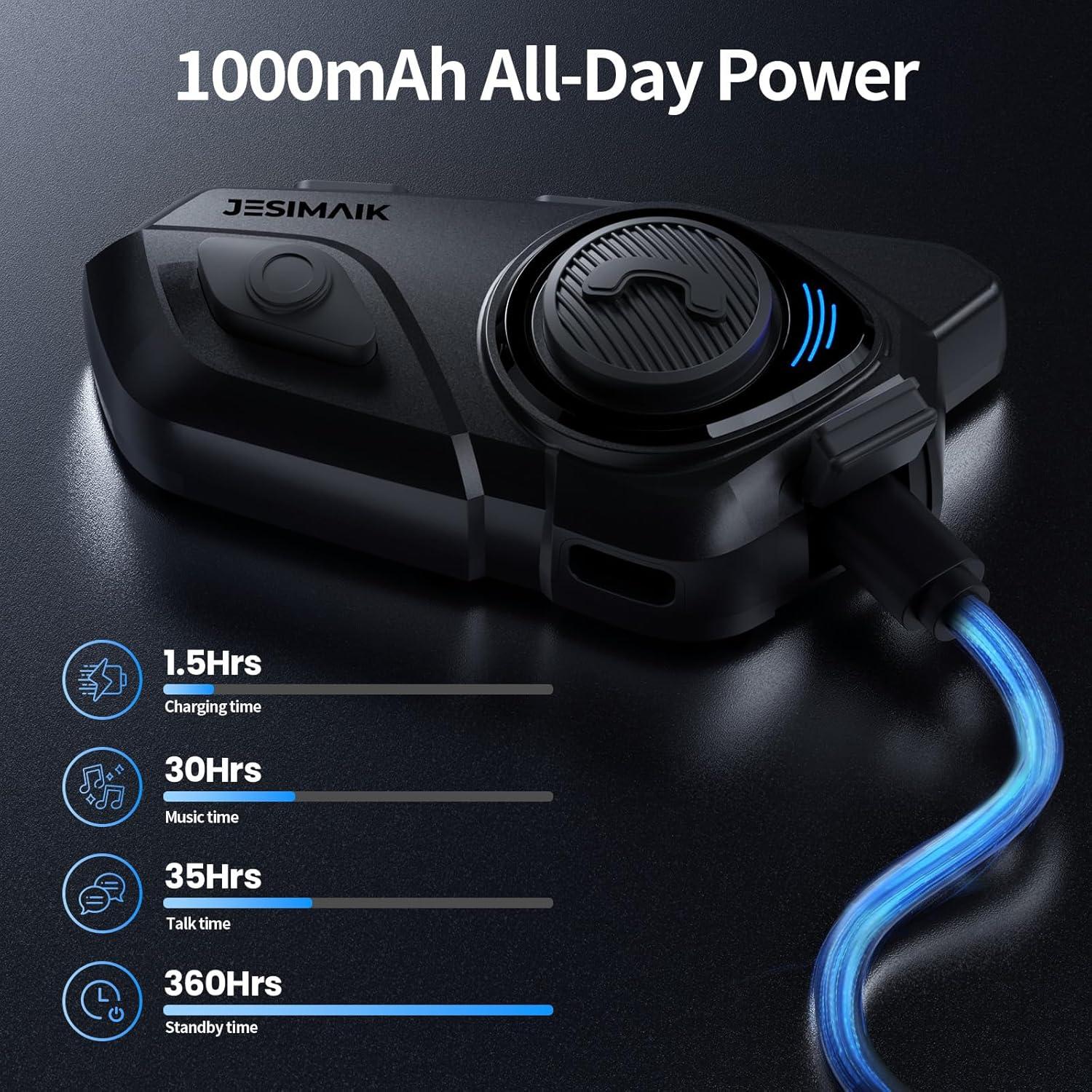 Auricular Bluetooth R16 Pro para Motocicleta 2KM Doble