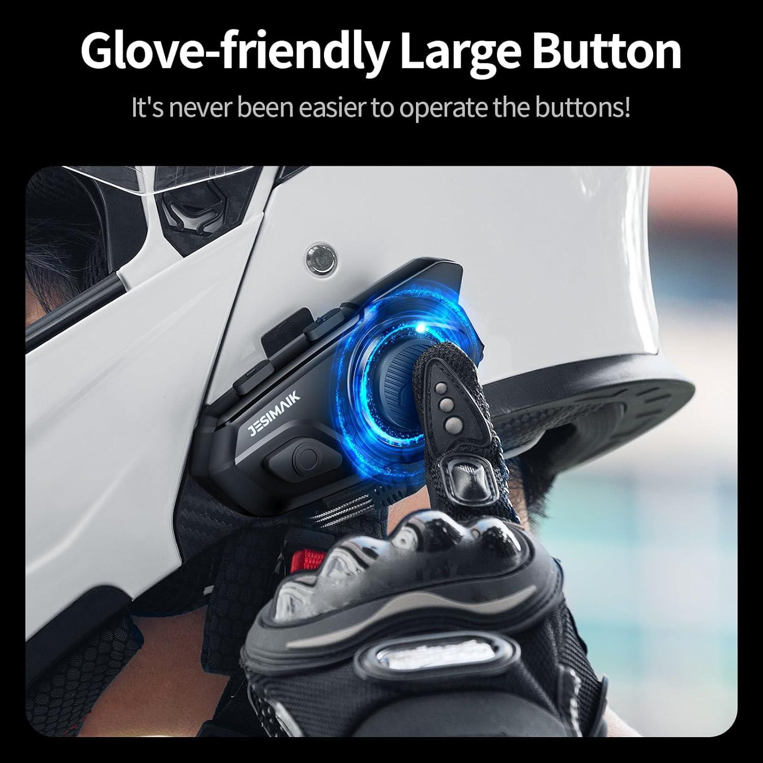 Auricular Bluetooth R16 Pro para Motocicleta 2KM Doble