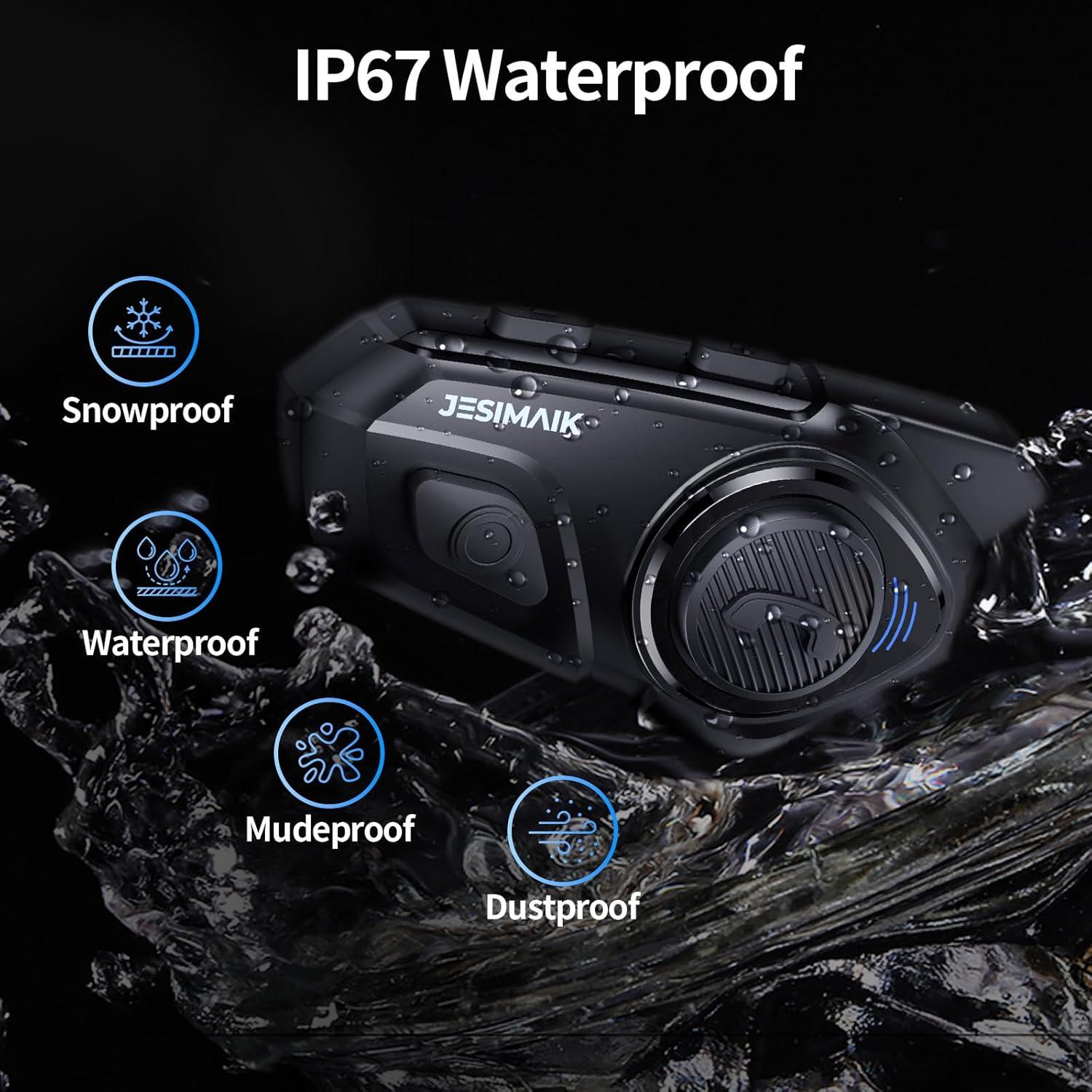 Auricular Bluetooth R16 Pro para Motocicleta 2KM Doble