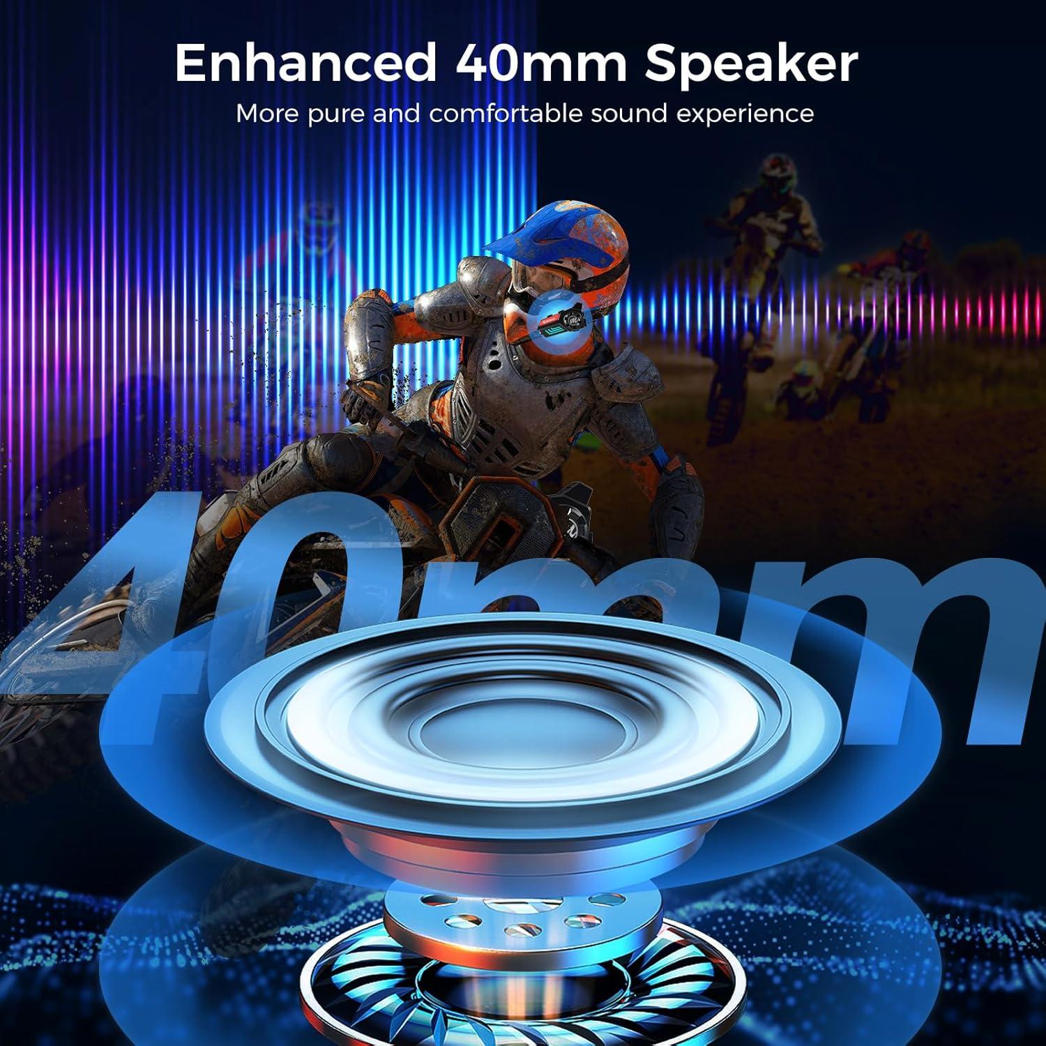 Auricular de casco Moman H4C con cámara 1080P y HiFi