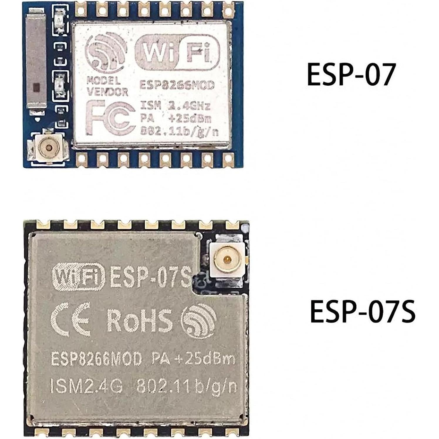 Módulo WiFi Serial ESP8266 ESP-07S 2 pcs Inalámbrico