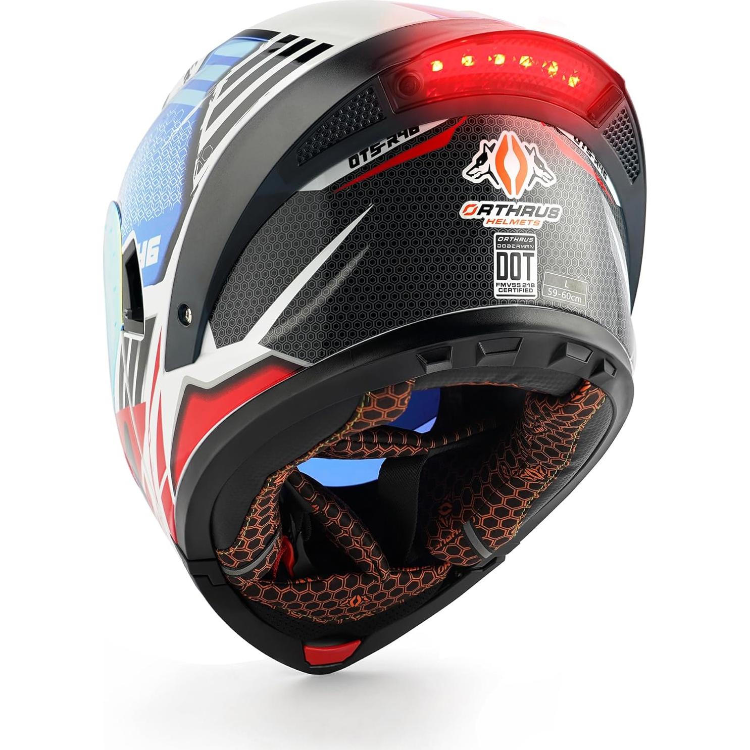 Casco Modular Orthrus OTS Dobermann LED 2.36kg Unisex