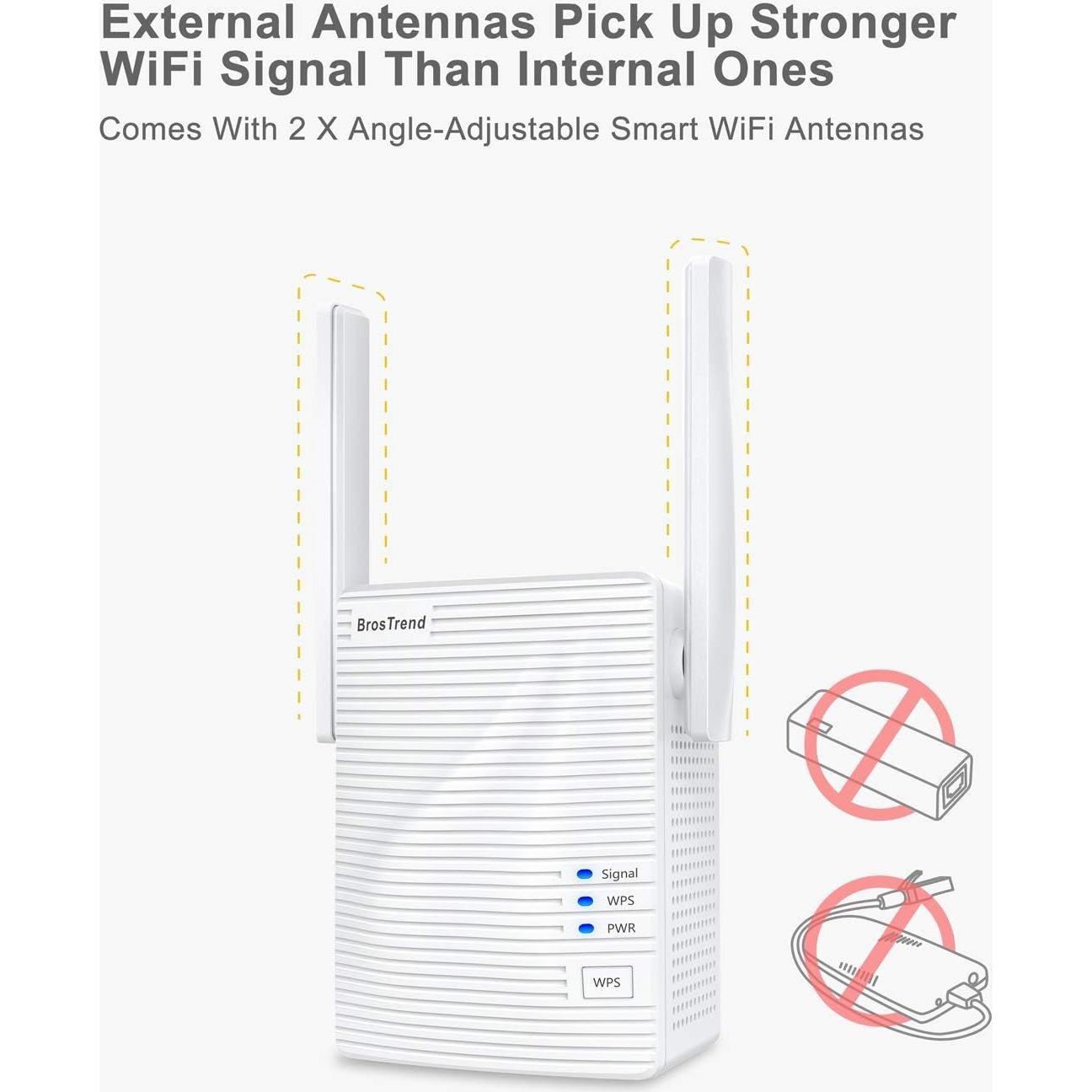 Adaptador Ethernet a WiFi BrosTrend AC1200, 1200Mbps Doble Banda