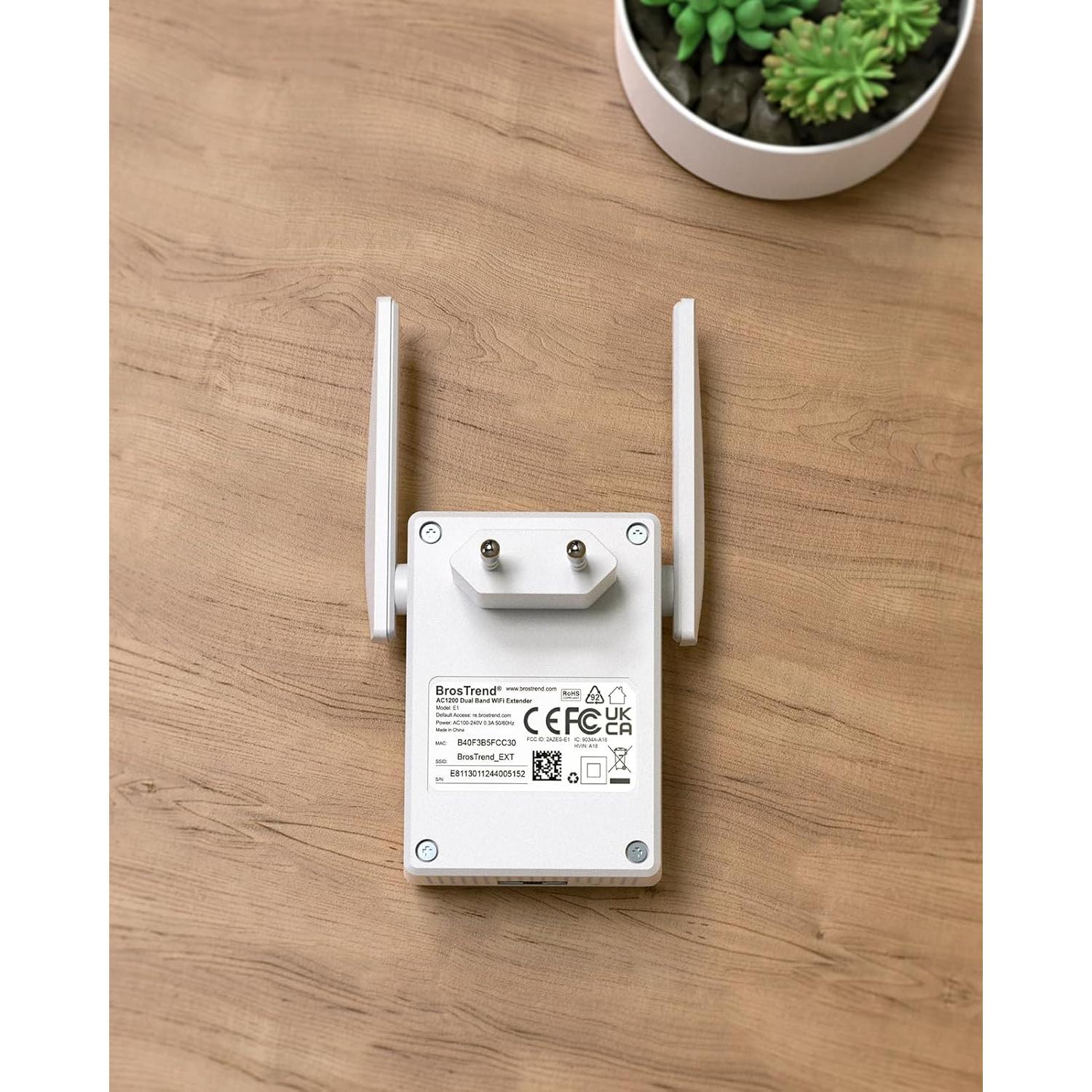 Adaptador Ethernet a WiFi BrosTrend AC1200, 1200Mbps Doble Banda