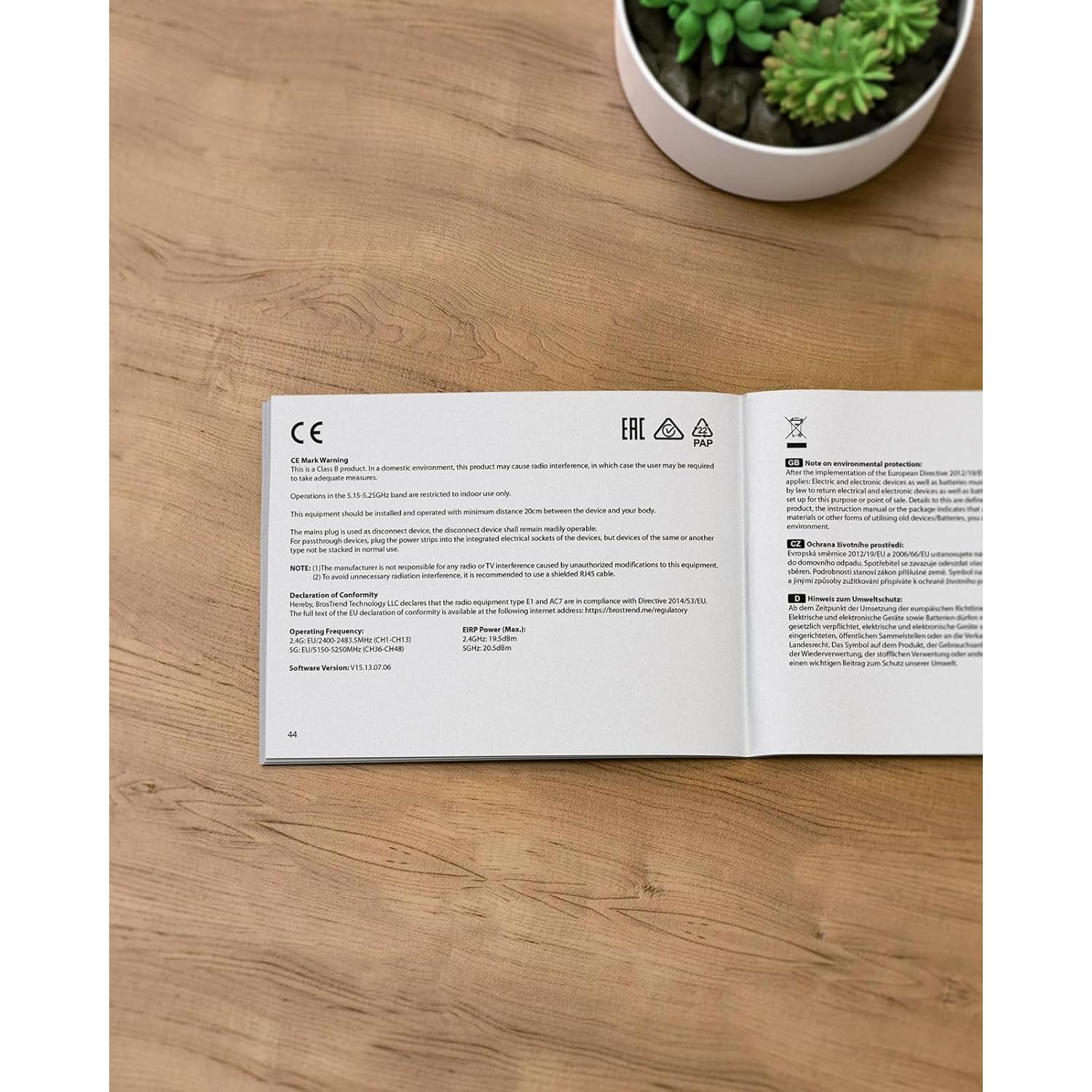 Adaptador Ethernet a WiFi BrosTrend AC1200, 1200Mbps Doble Banda