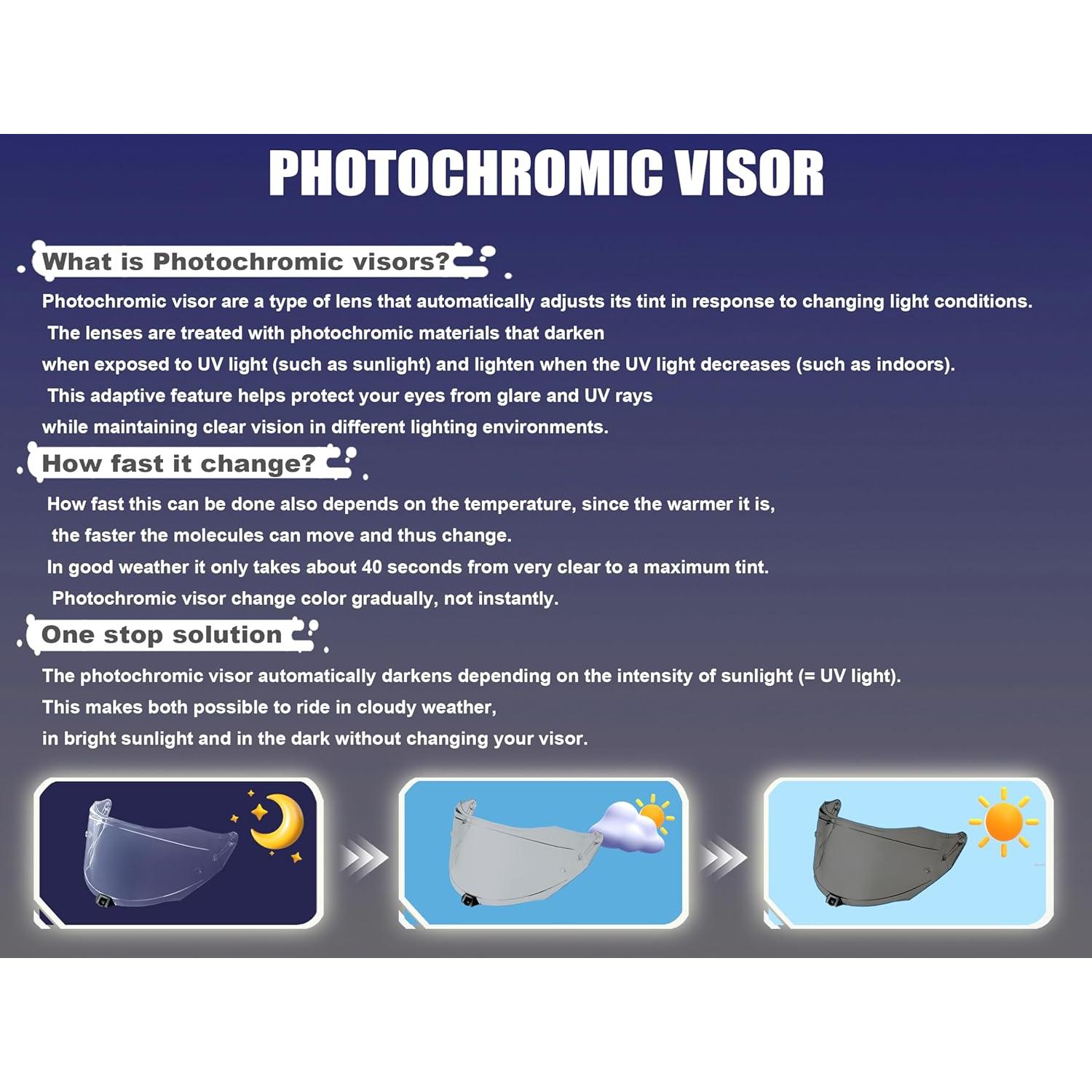 Visera de Casco ZQIYDYP i70/i10/HJ-31 Anti-niebla UV