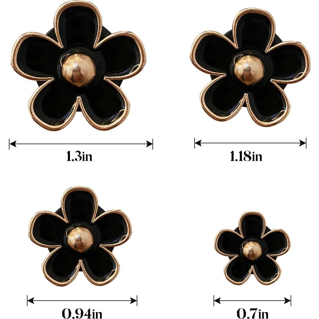 Clip de Ventilación de Aire Margarita Osilly 8 Piezas Negro