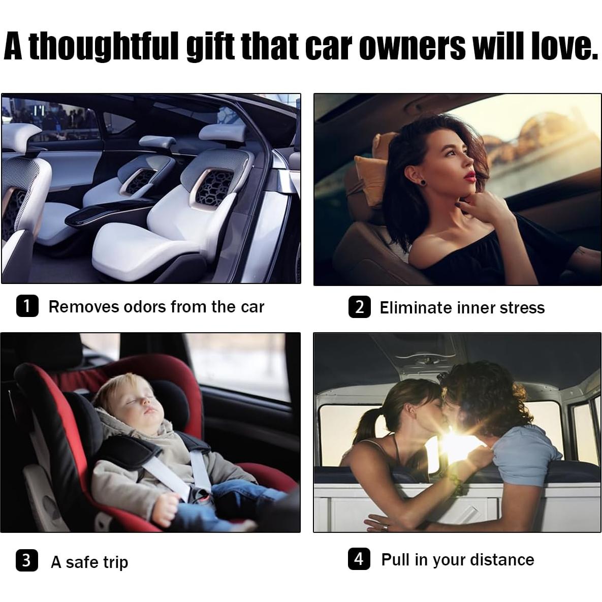 Clip de Ventilación de Aire Margarita Osilly 8 Piezas Negro